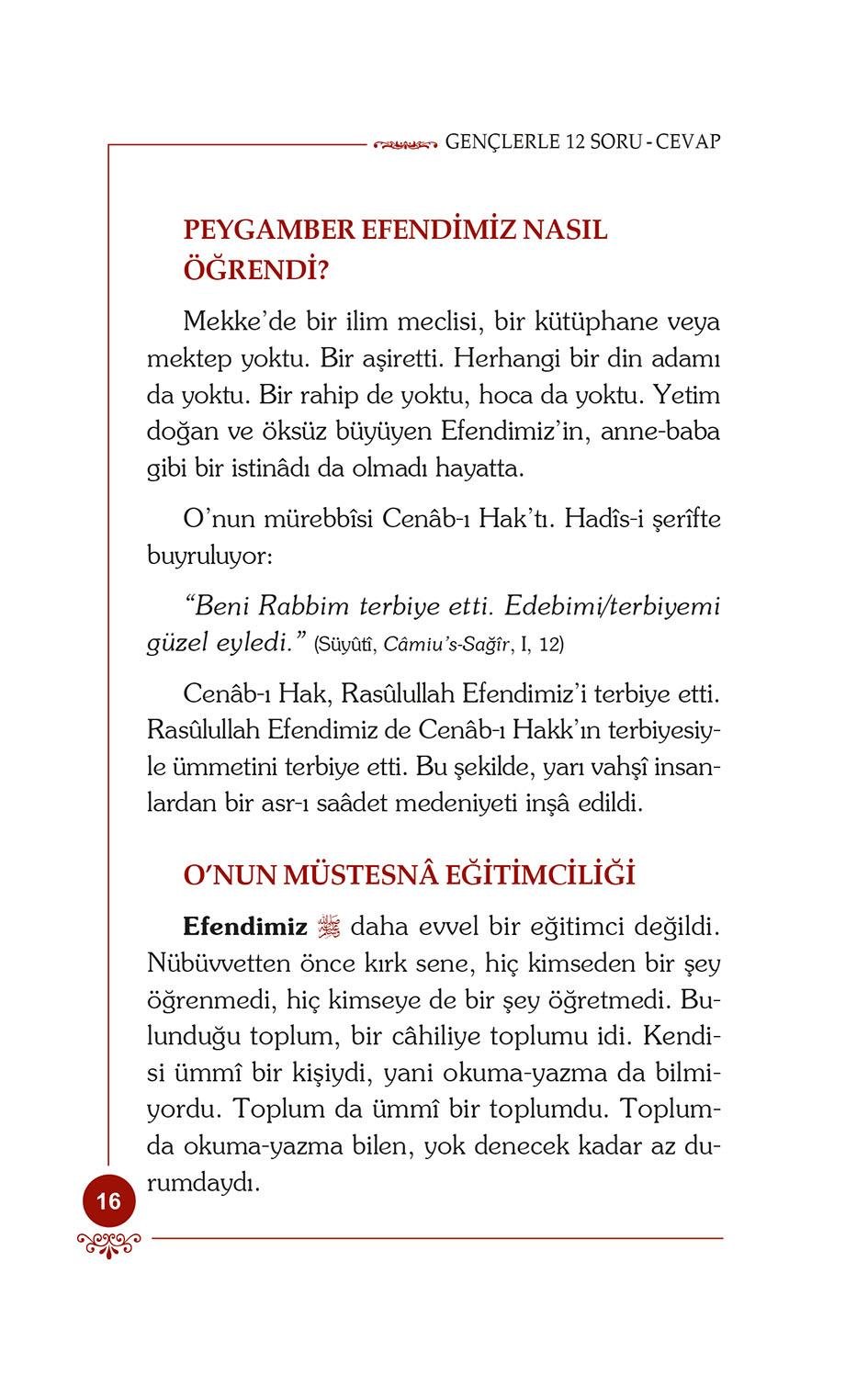 Mevlana İkliminde Gençlerle 12 Soru - Cevap - Osman Nuri Topbaş