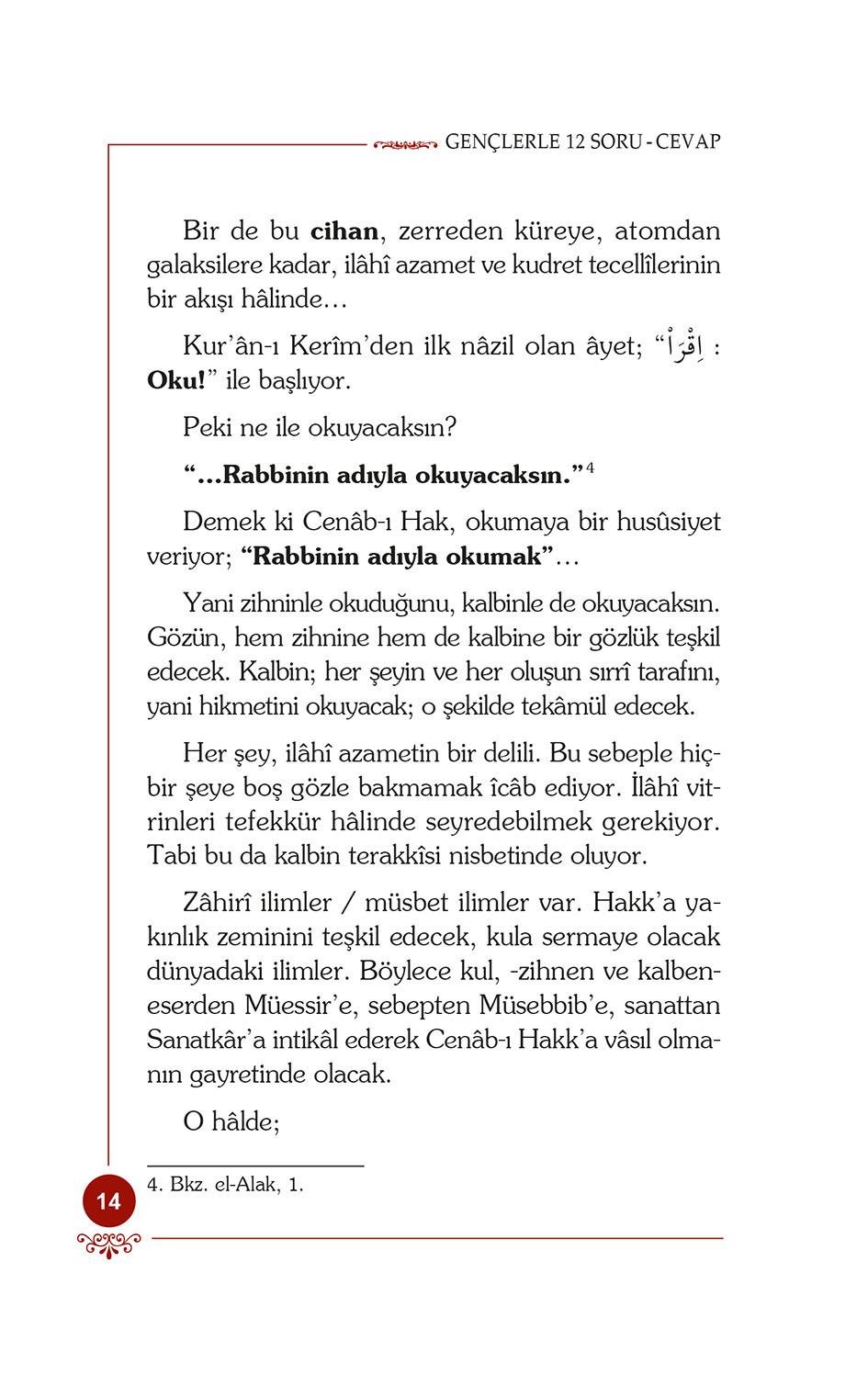 Mevlana İkliminde Gençlerle 12 Soru - Cevap - Osman Nuri Topbaş