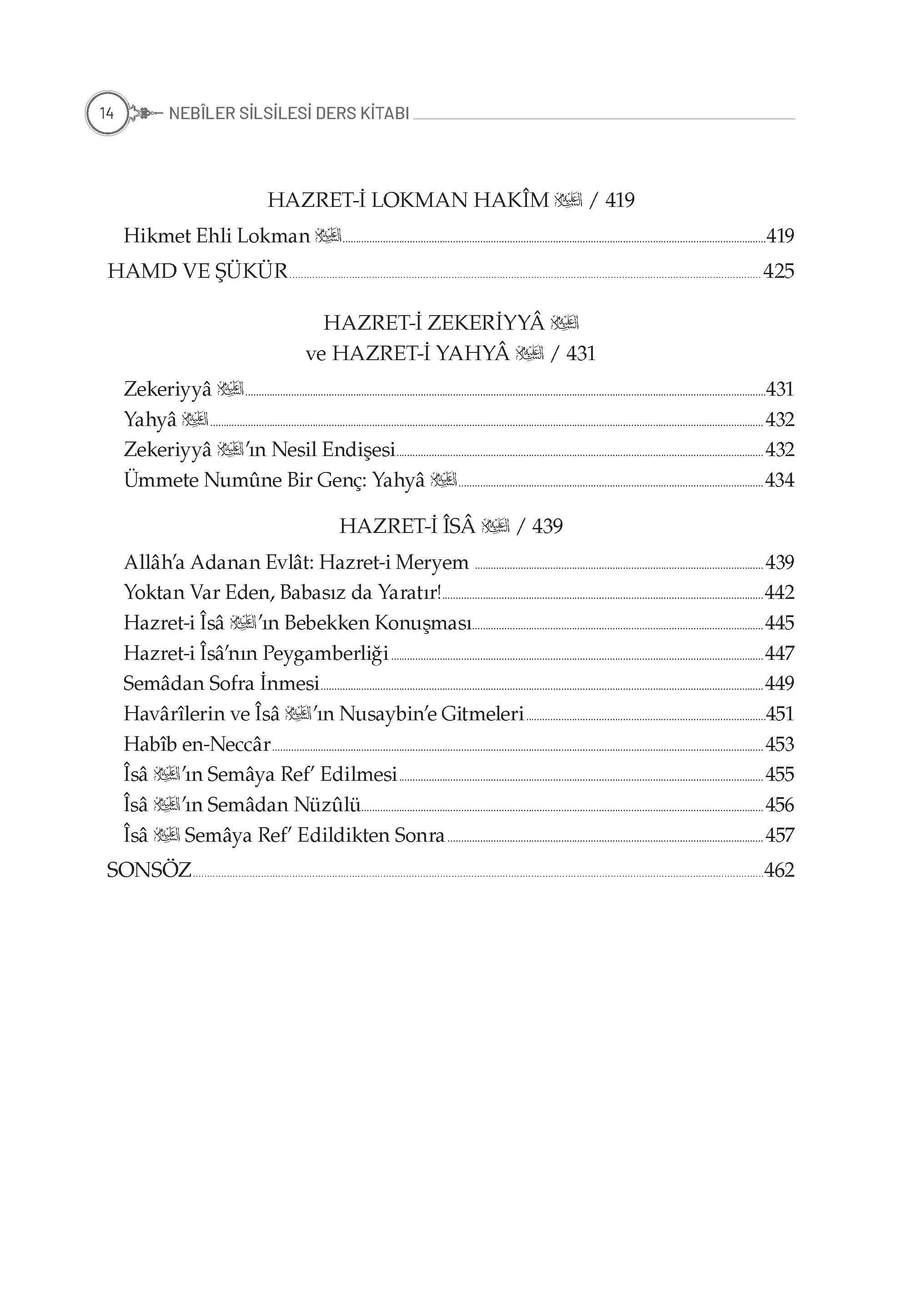 Nebiler Silsilesi Ders Kitabı(2 cilt bir arada)-Osman Nuri Topbaş