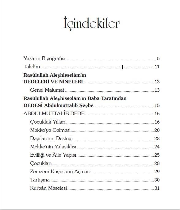 Rasulüllah Aleyhi̇sselamin Dedeleri̇ Ve Ni̇neleri̇ - Adem Saraç 