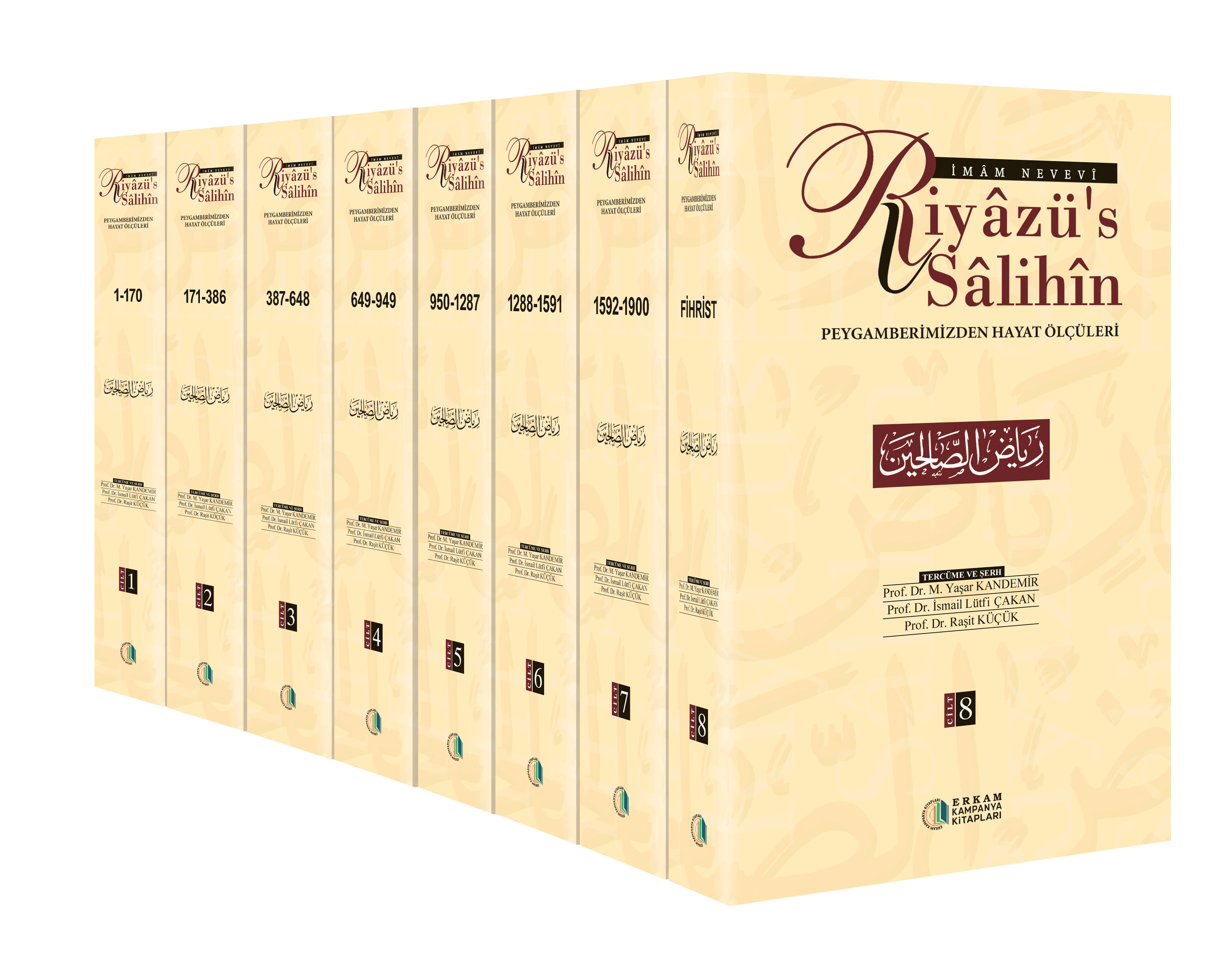 Riyazüs Salihin - Sempatik Boy Karton Kapak  - (8 cilt - 11 x 18 Ebat ) - İmam Nevevi-Riyazüs Salihin - Sempatik Boy Karton Kapak  - (8 cilt - 11 x 18 Ebat ) - İmam Nevevi - Kampanya Kitapları