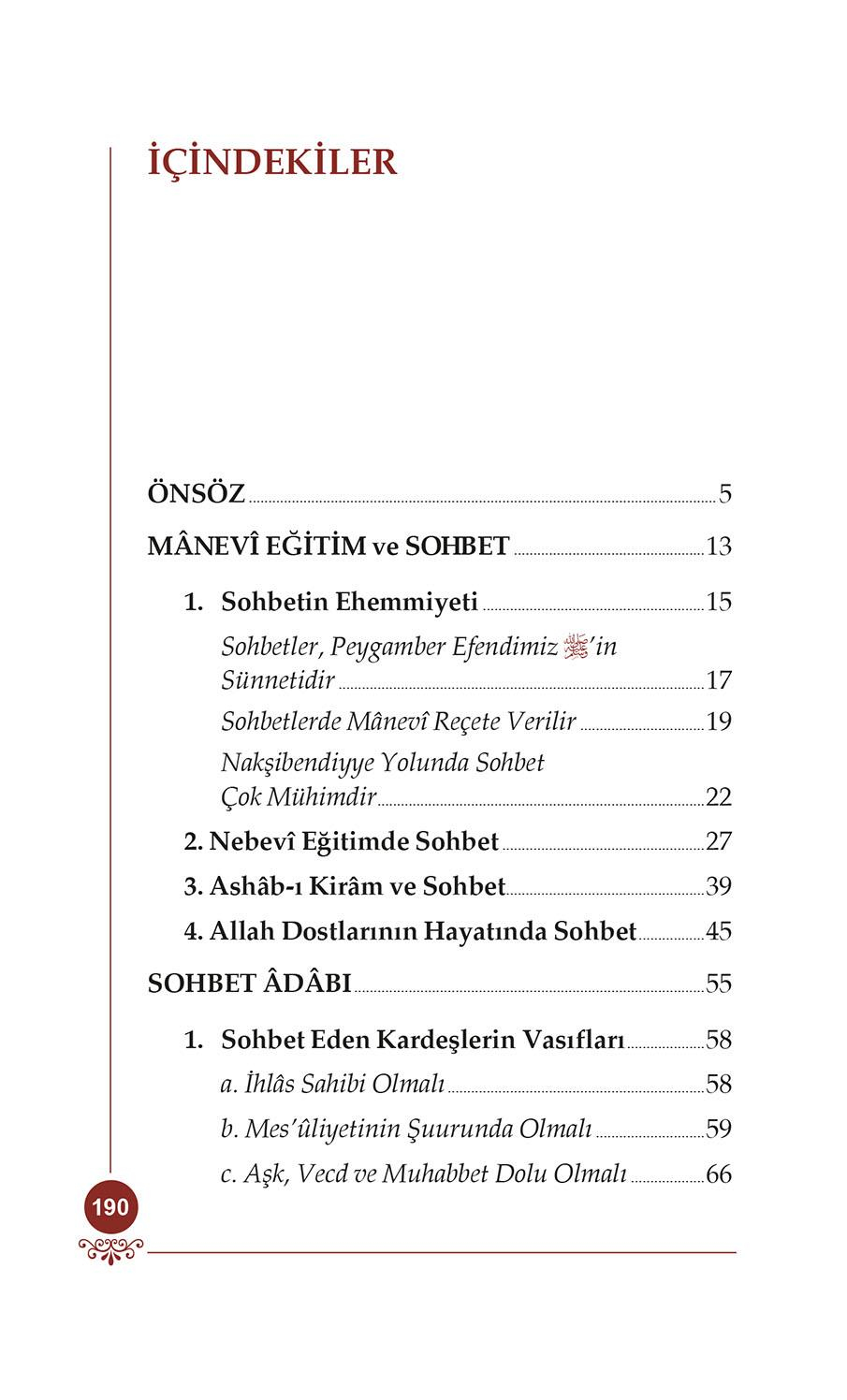 Sohbet ve Adabı - Osman Nuri Topbaş
