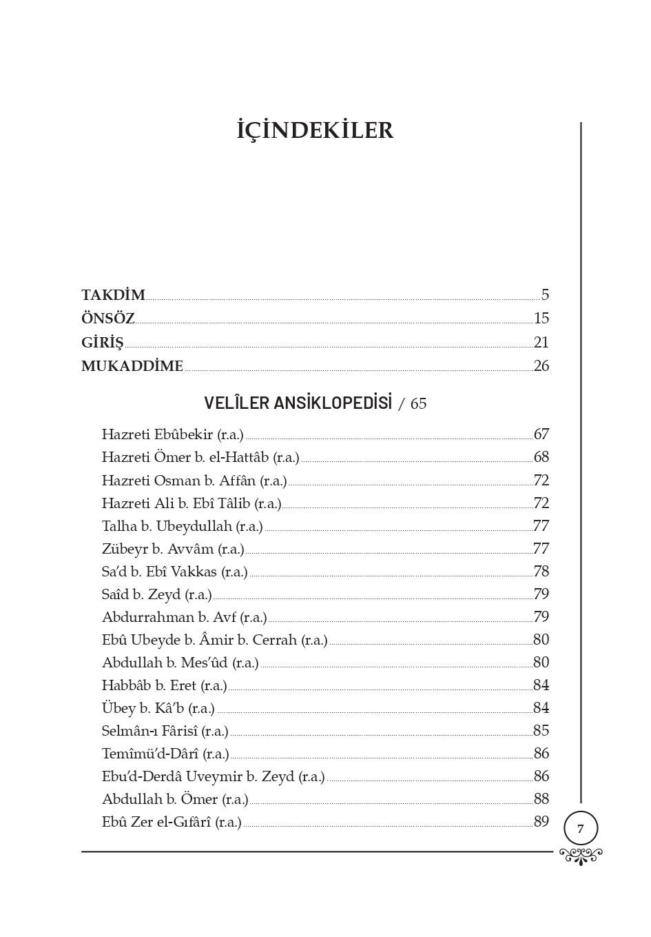 TABAKĀTÜ'l-KÜBRÂ (Veliler Ansiklopedisi)