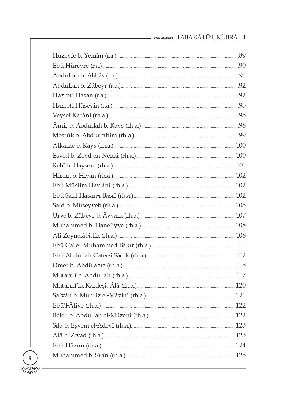 TABAKĀTÜ'l-KÜBRÂ (Veliler Ansiklopedisi)