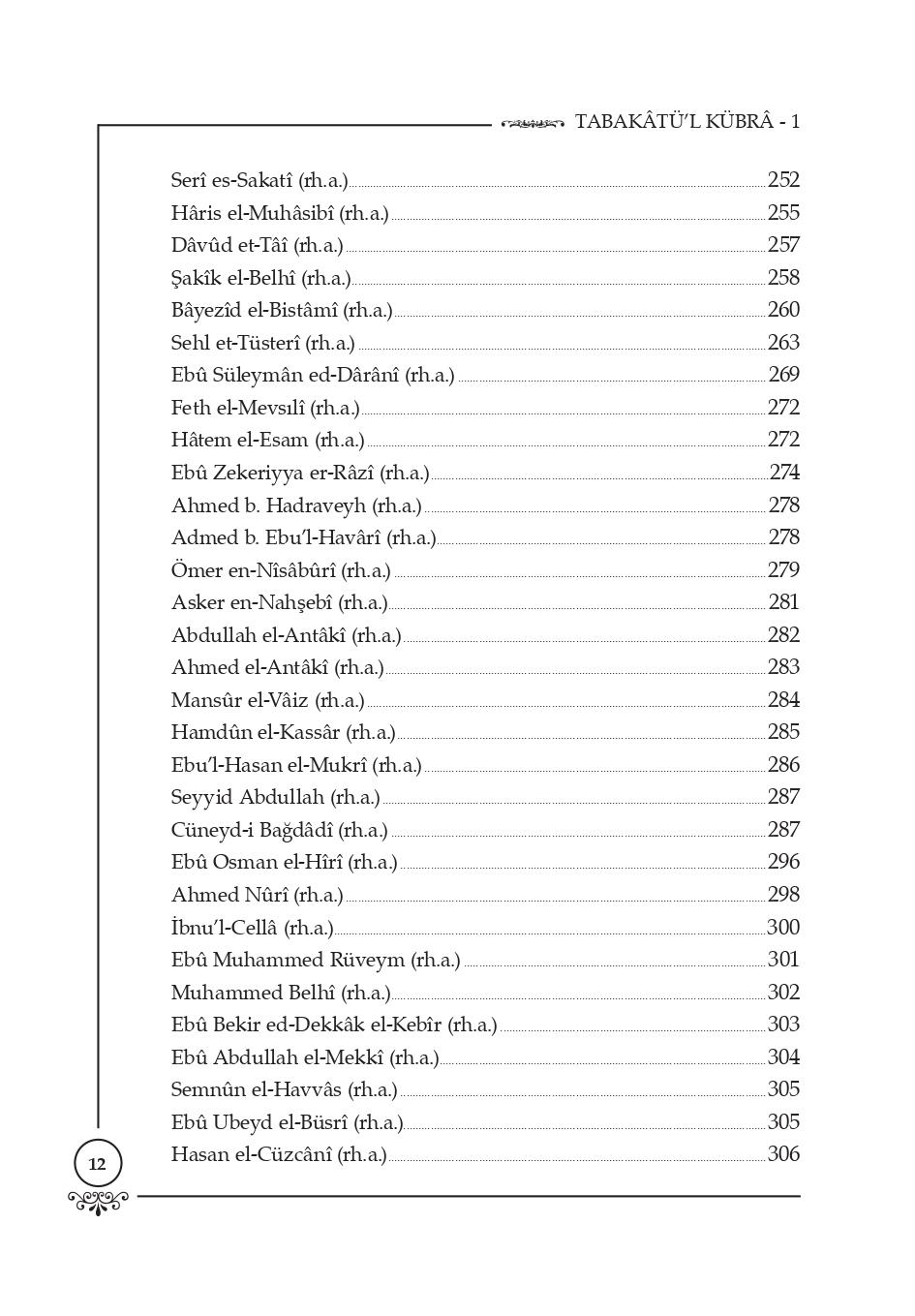 TABAKĀTÜ'l-KÜBRÂ (Veliler Ansiklopedisi)