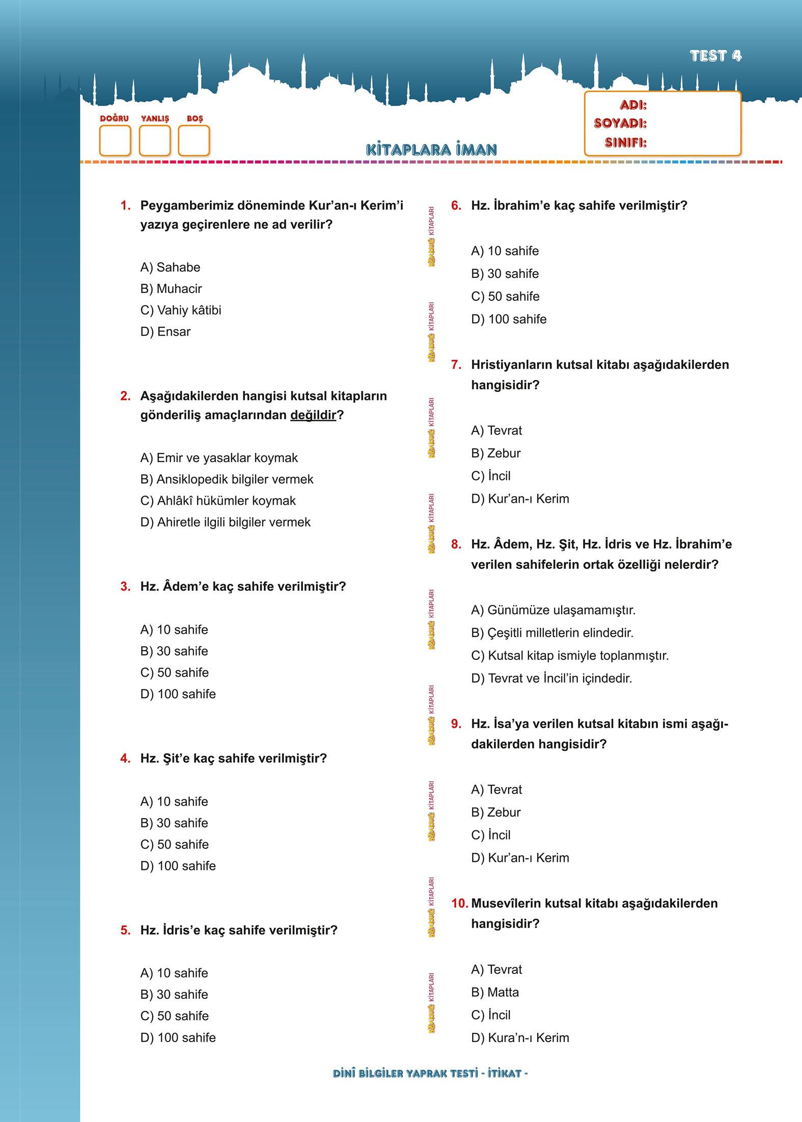 Temel Dini Bilgiler (Sorulu - Cevaplı) - Ramazan Turan, İsmail Günday