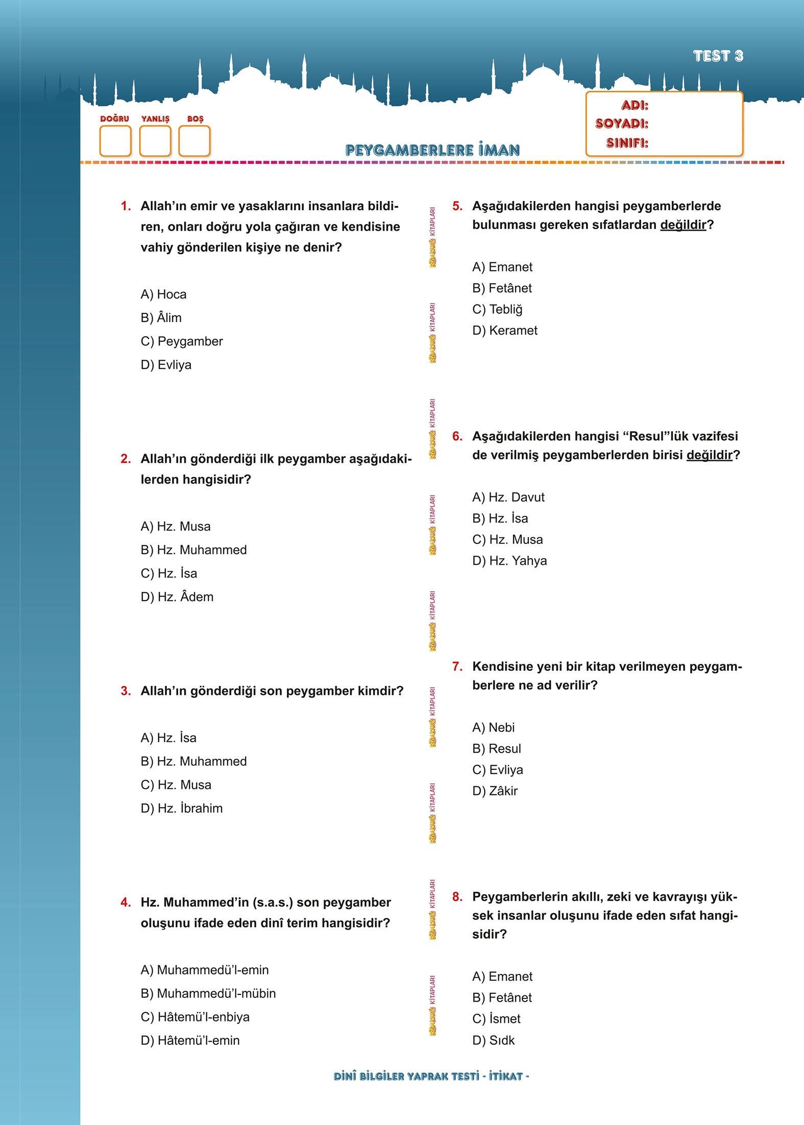 Temel Dini Bilgiler (Sorulu - Cevaplı) - Ramazan Turan, İsmail Günday
