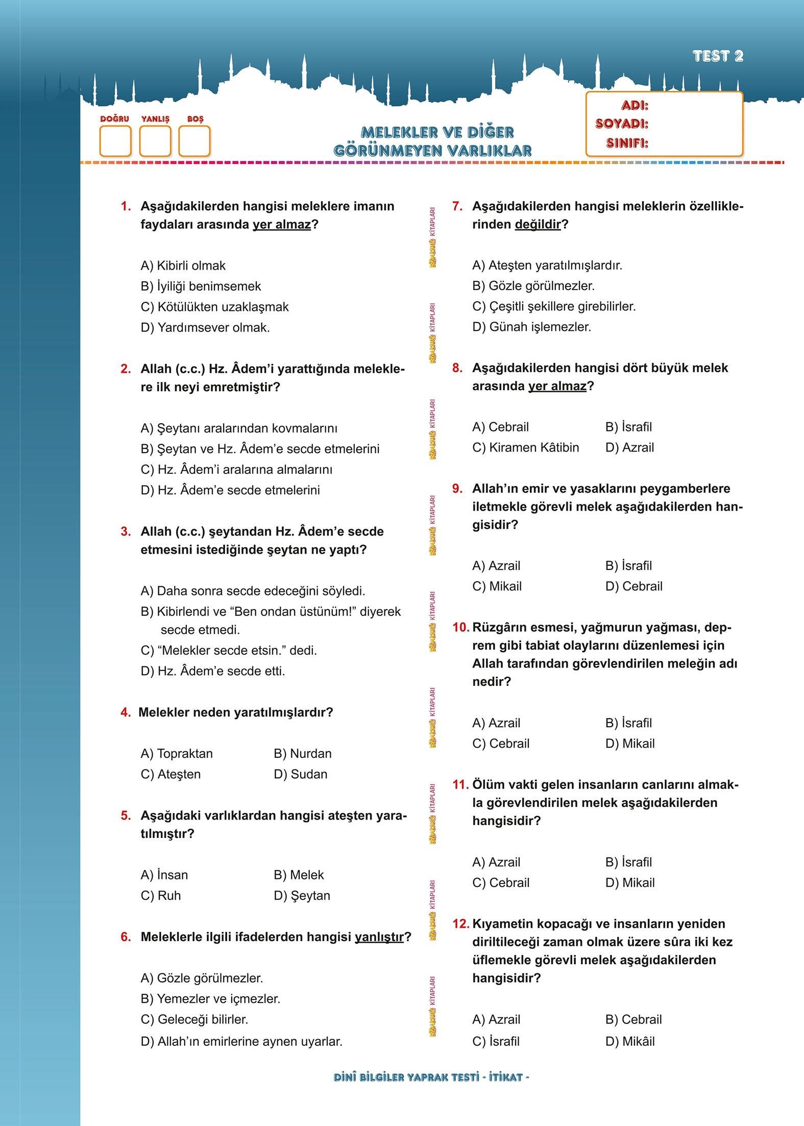 Temel Dini Bilgiler (Sorulu - Cevaplı) - Ramazan Turan, İsmail Günday