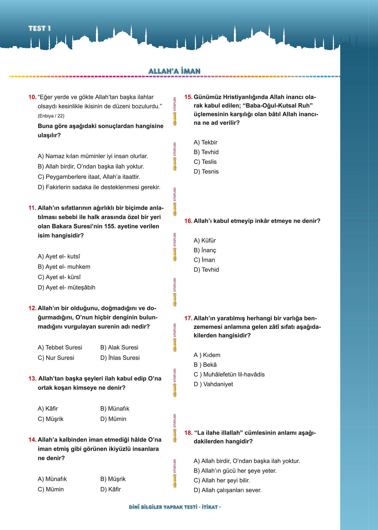 Temel Dini Bilgiler (Sorulu - Cevaplı) - Ramazan Turan, İsmail Günday