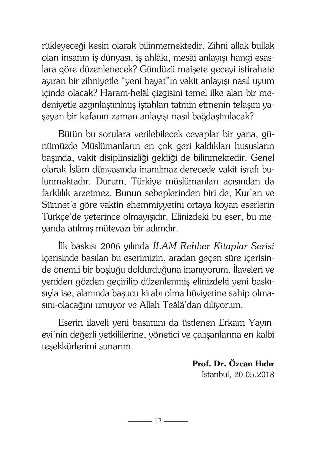 Vakit Disiplini - Prof. Dr. Özcan Hıdır