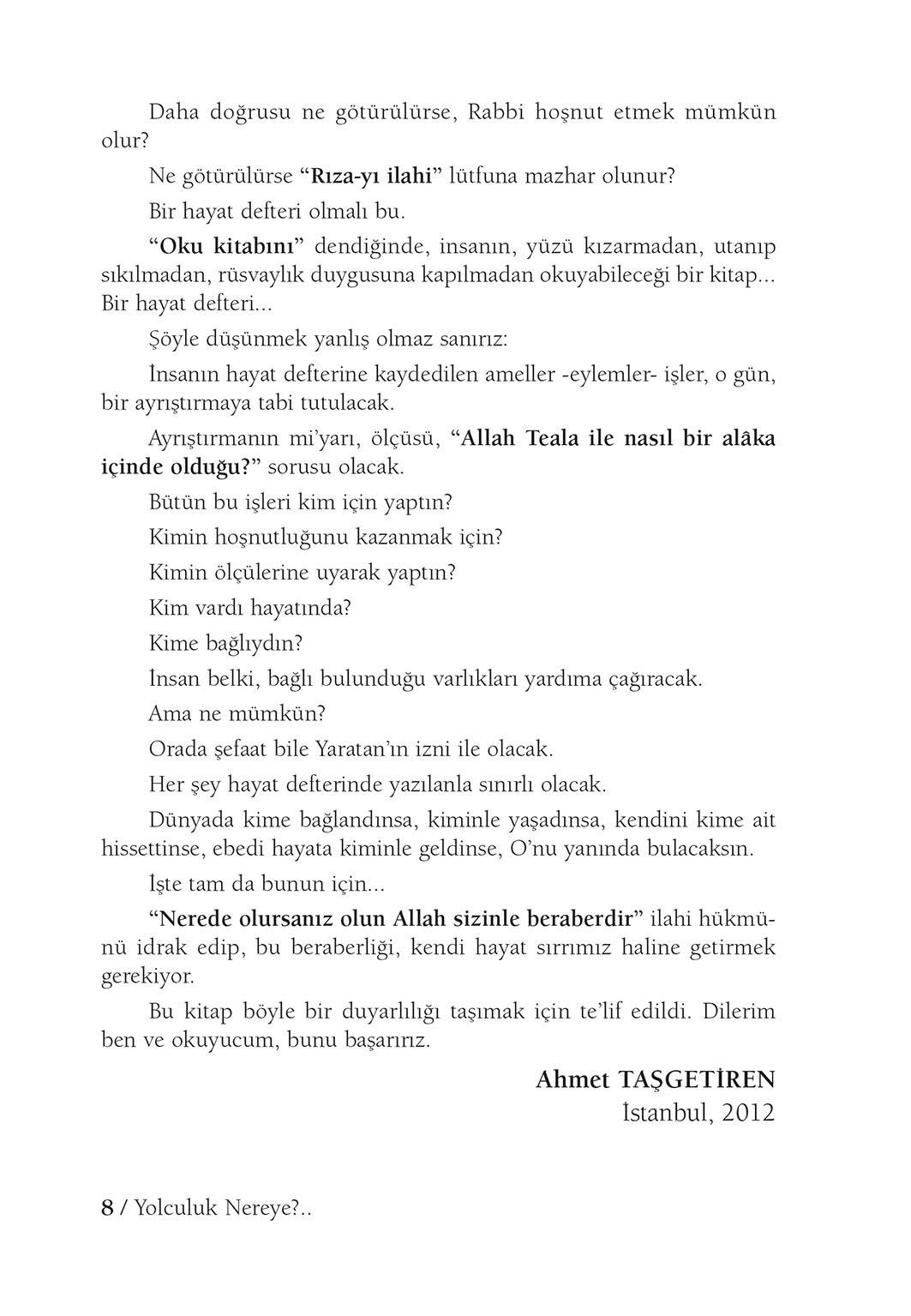 Yolculuk Nereye - Ahmet Taşgetiren