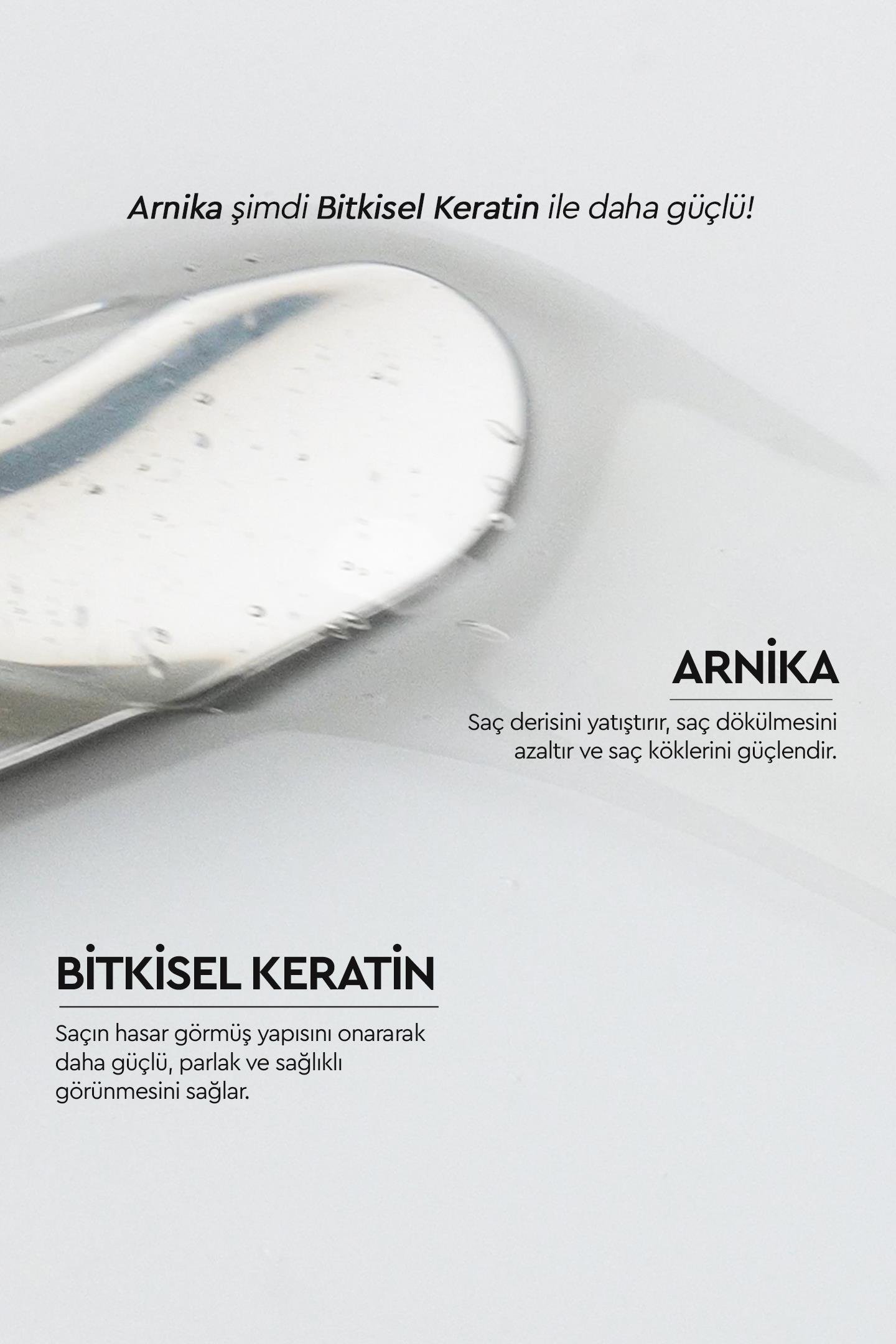 DOLGUNLUK & HACIM VEREN BAKIM - ARNIKA VE BITKISEL KERATIN IÇEREN BITKISEL SAMPUAN