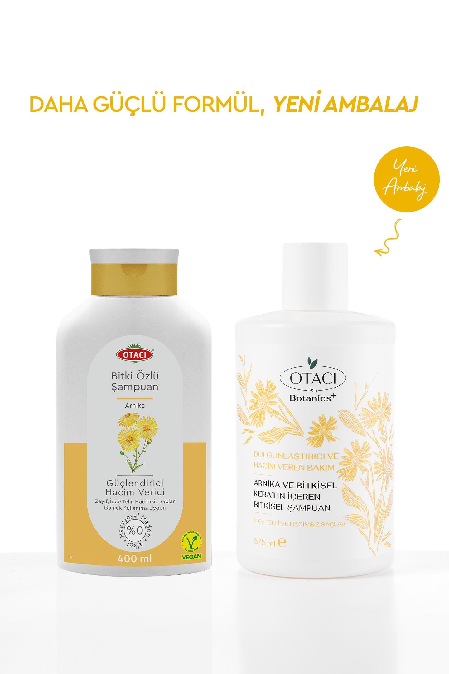 DOLGUNLUK & HACIM VEREN BAKIM - ARNIKA VE BITKISEL KERATIN IÇEREN BITKISEL SAMPUAN