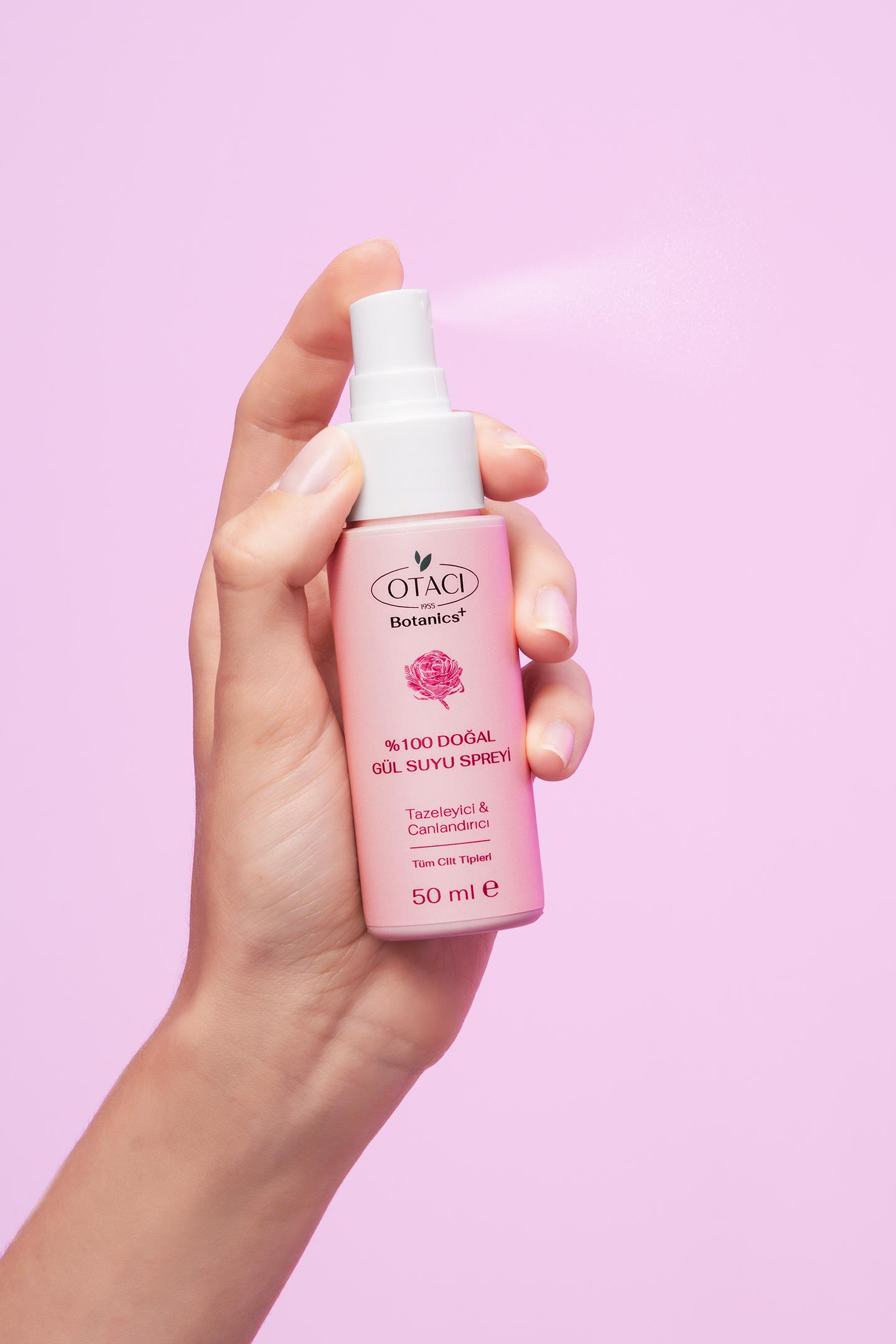 %100 DOGAL GÜL SUYU SPREYI