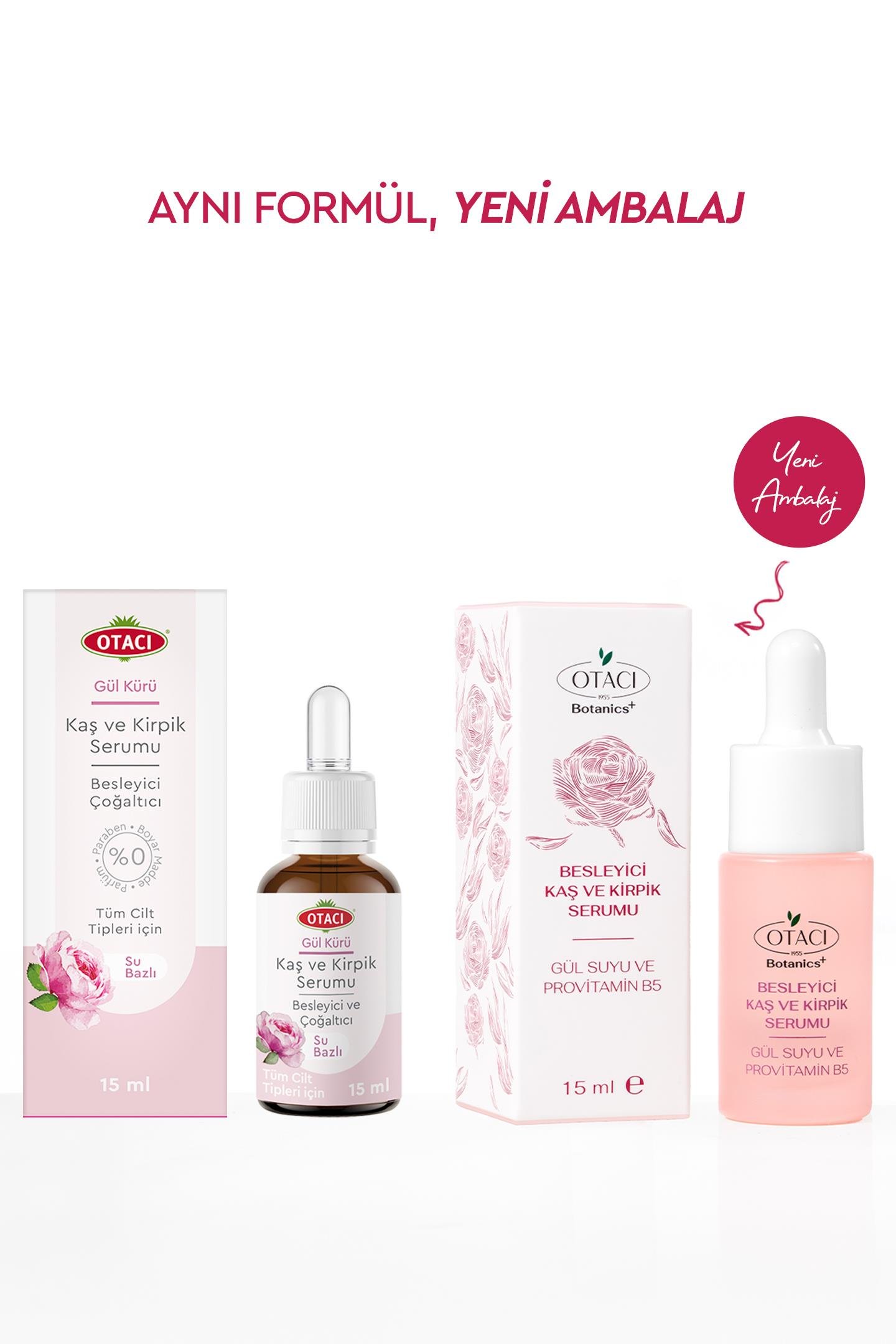 BESLEYICI KAS VE KIRPIK SERUMU - GÜL SUYU VE PROVITAMIN B5