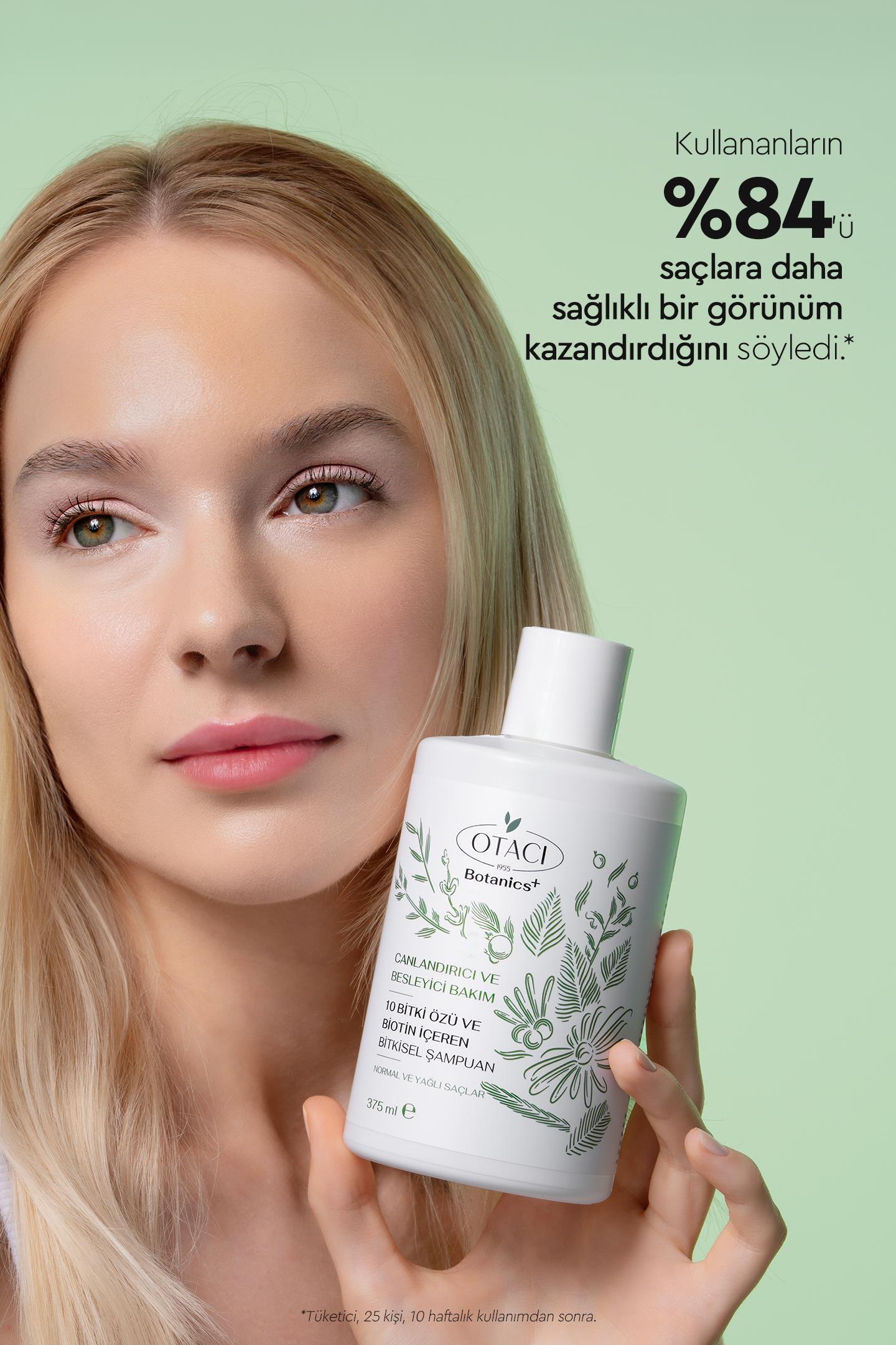 CANLANDIRICI & BESLEYICI BAKIM - 10 BITKI ÖZÜ VE BIOTIN IÇEREN BITKISEL SAMPUAN