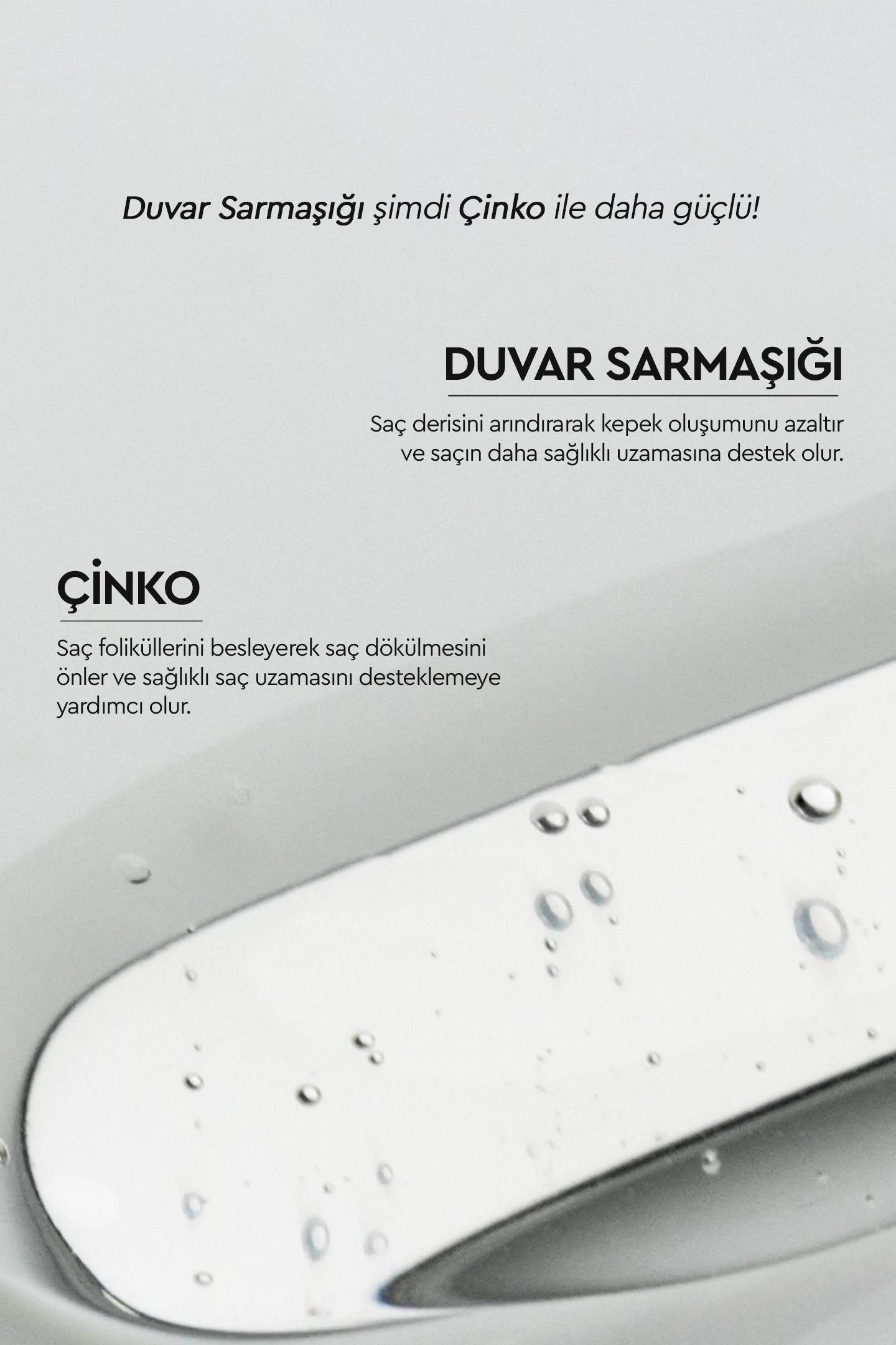 KEPEK KARSITI BAKIM - DUVAR SARMASIGI VE ÇINKO IÇEREN BITKISEL SAMPUAN