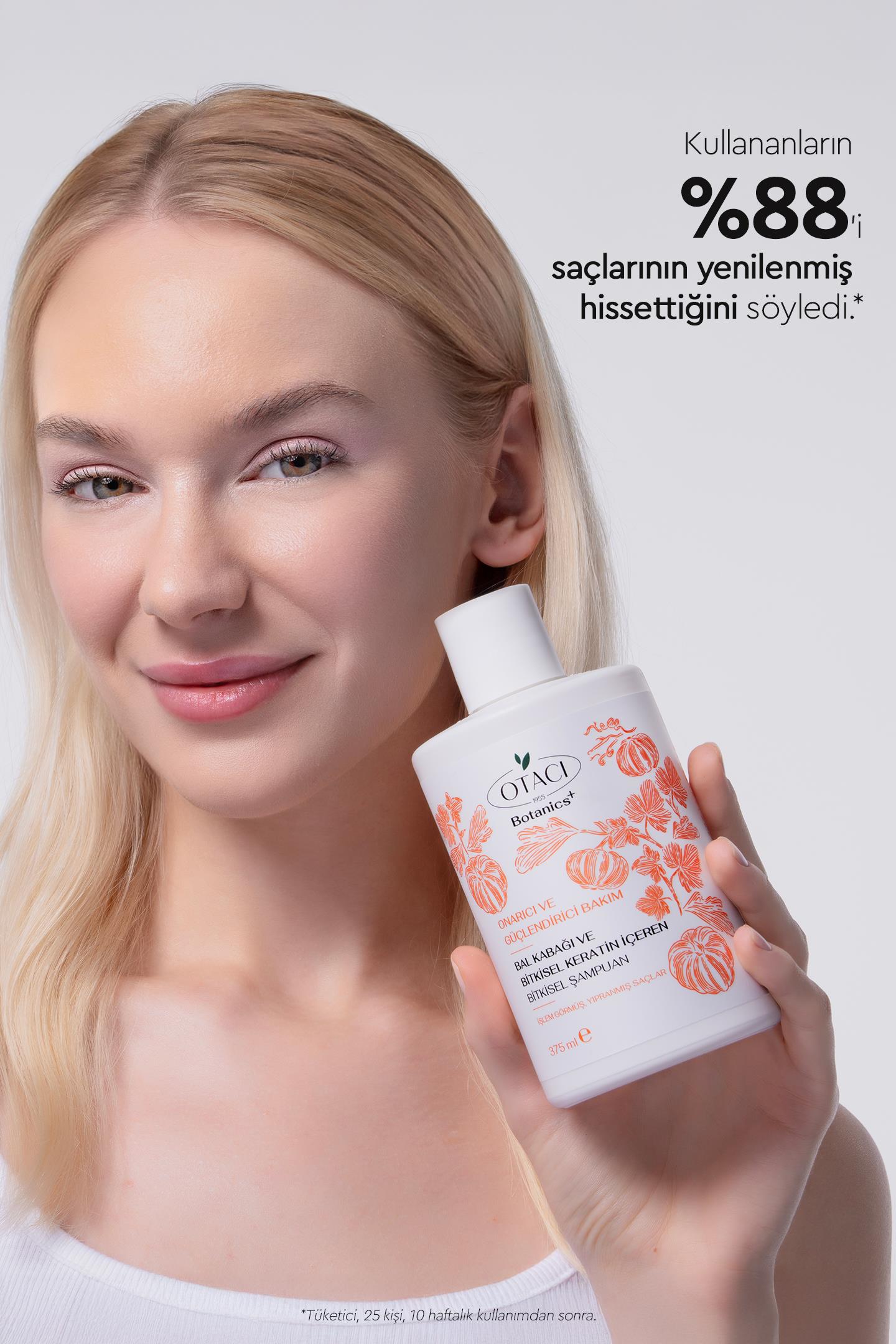 Botanics + Onarıcı & Güçlendiri Bakım- Balkabağı ve Bitkisel Keratin İçeren Bitkisel Şampuan