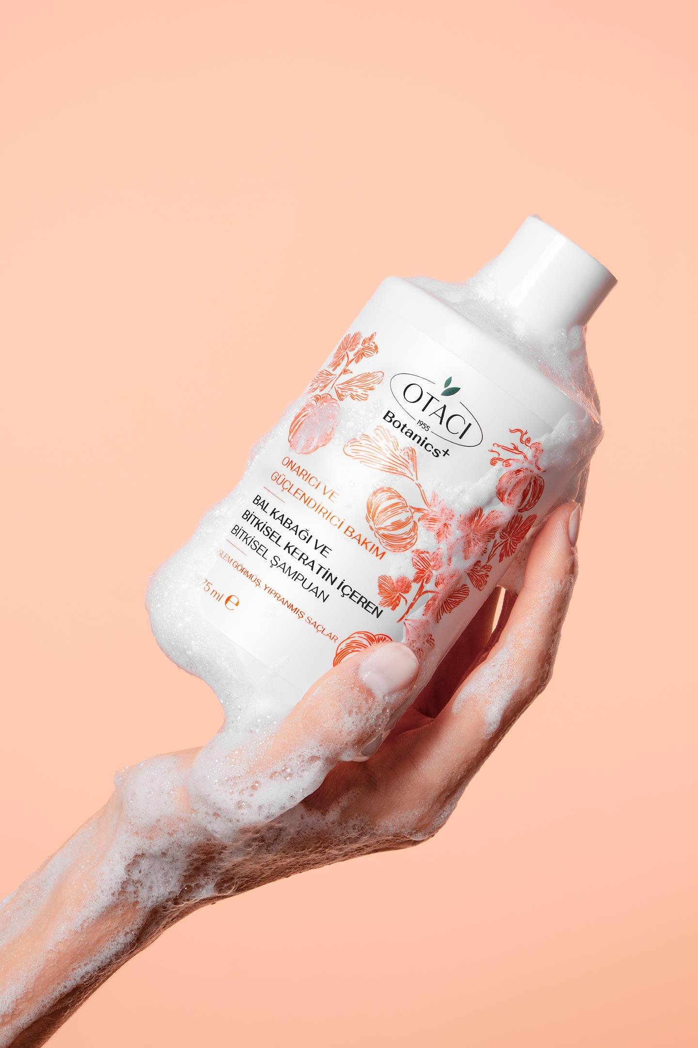 Botanics + Onarıcı & Güçlendiri Bakım- Balkabağı ve Bitkisel Keratin İçeren Bitkisel Şampuan