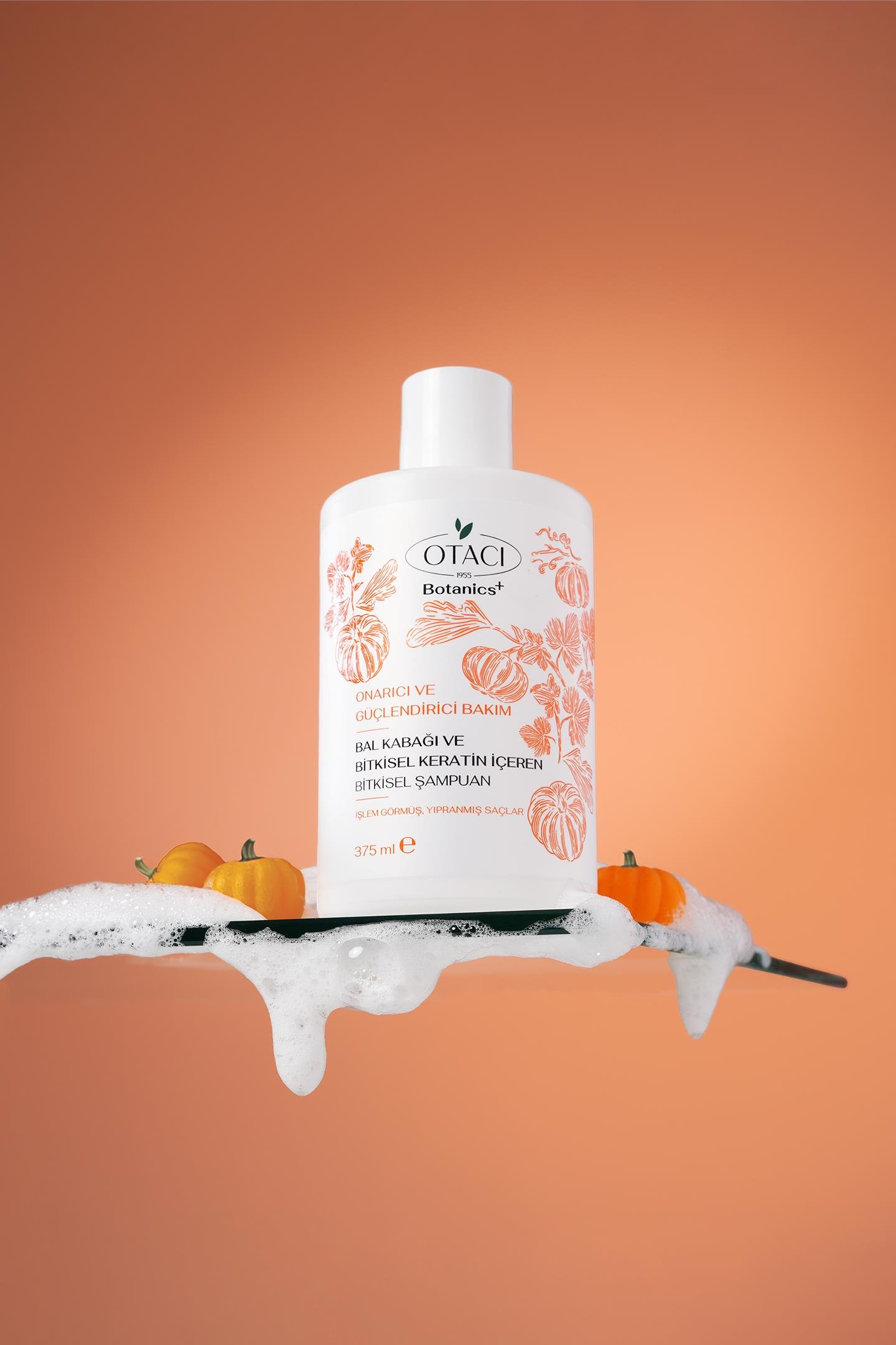 Botanics + Onarıcı & Güçlendiri Bakım- Balkabağı ve Bitkisel Keratin İçeren Bitkisel Şampuan