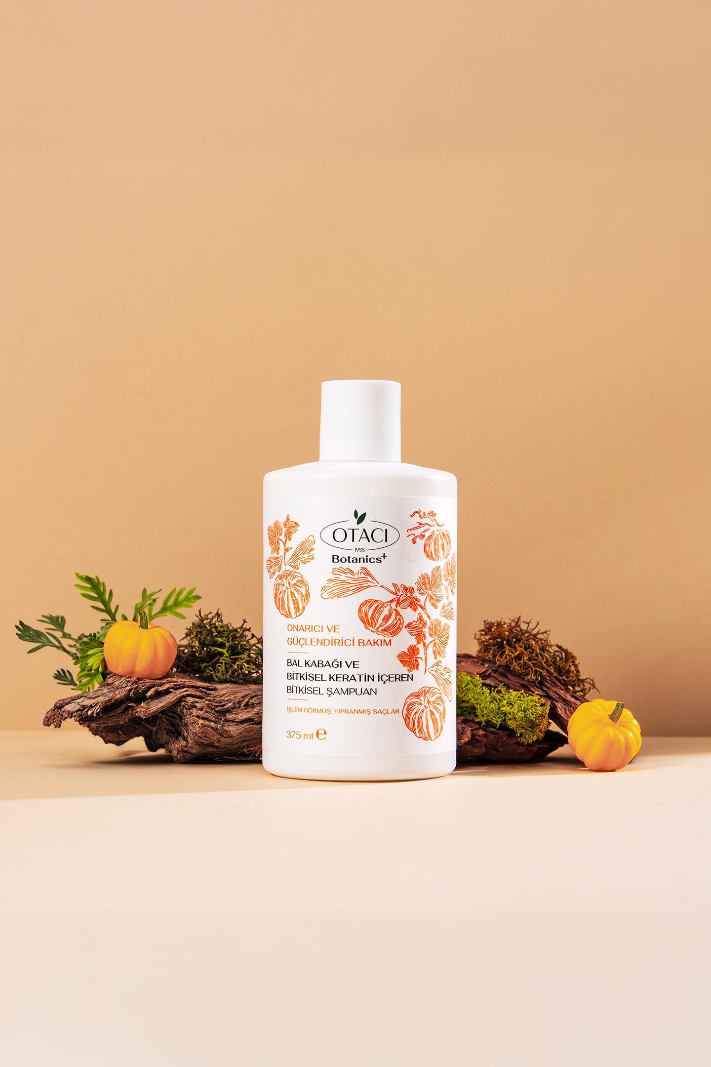 Botanics + Onarıcı & Güçlendiri Bakım- Balkabağı ve Bitkisel Keratin İçeren Bitkisel Şampuan