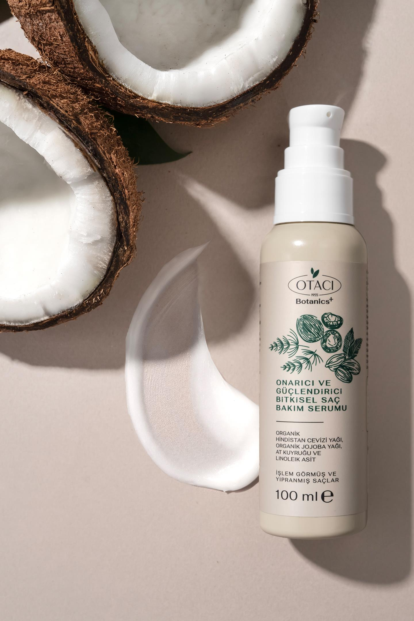 OTACI BOTANICS+ ONARICI VE GÜÇLENDİRİCİ BİTKİSEL SAÇ BAKIM SERUMU İŞLEM GÖRMÜŞ VE YIPRANMIŞ SAÇLAR