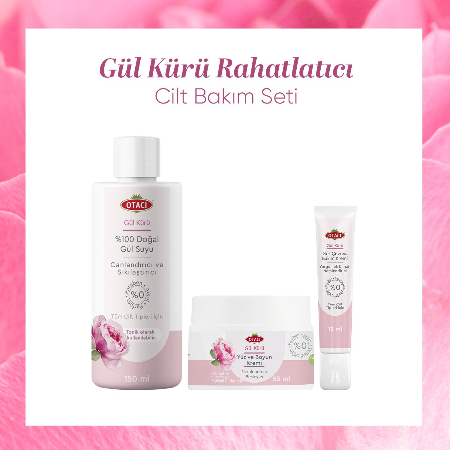 Gül Kürü Rahatlatıcı Cilt Bakım Seti