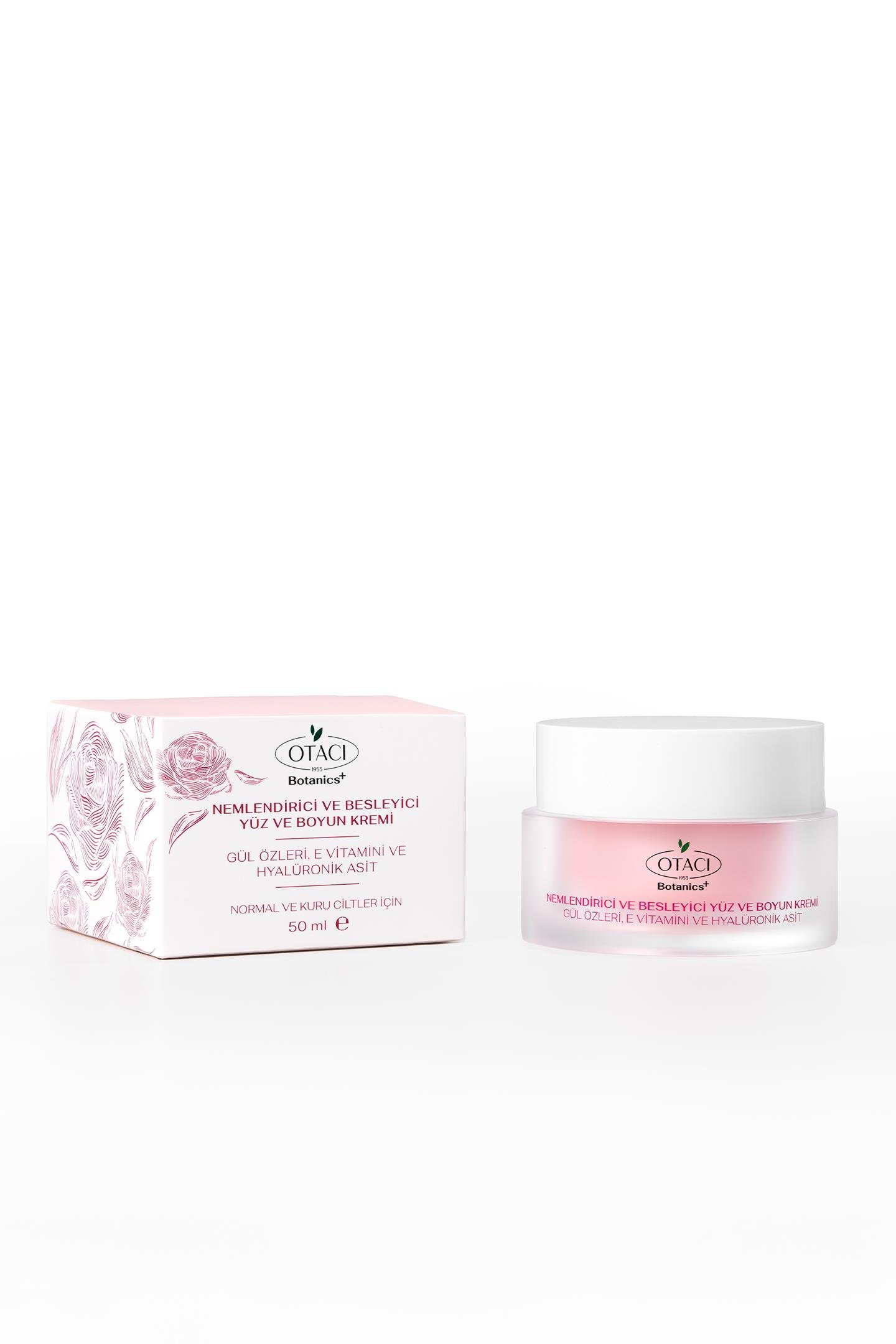 NEMLENDIRICI YÜZ VE BOYUN KREMI - GÜL ÖZLERI, E VITAMINI VE HYALÜRONIK ASIT