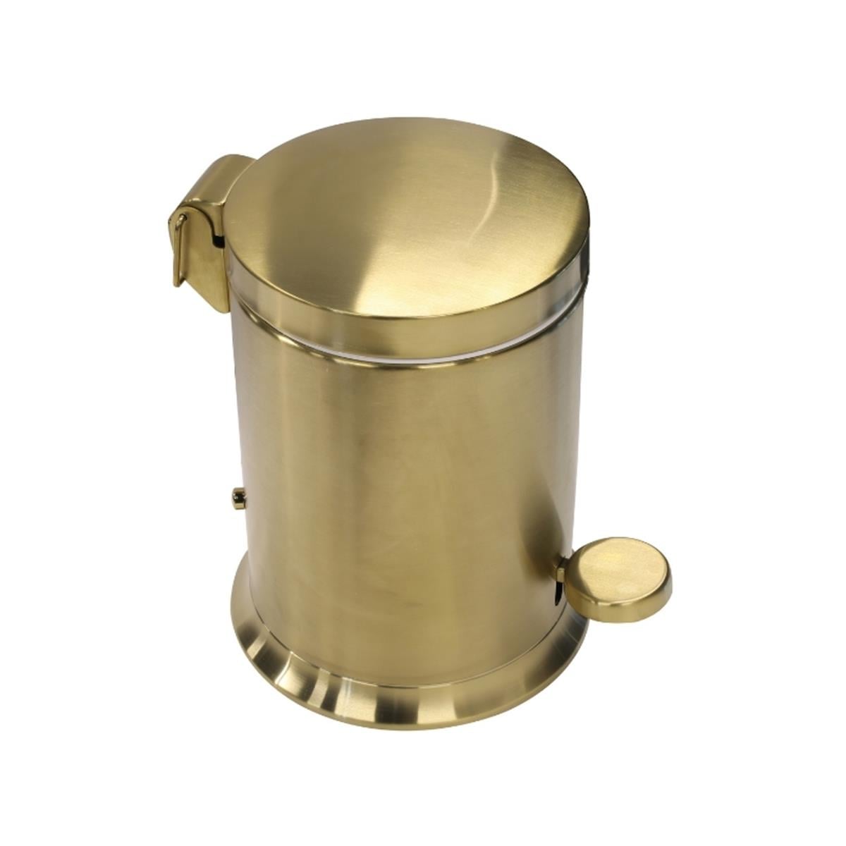Aksu Pedallı Çöp Kovası 5L PVD Gold