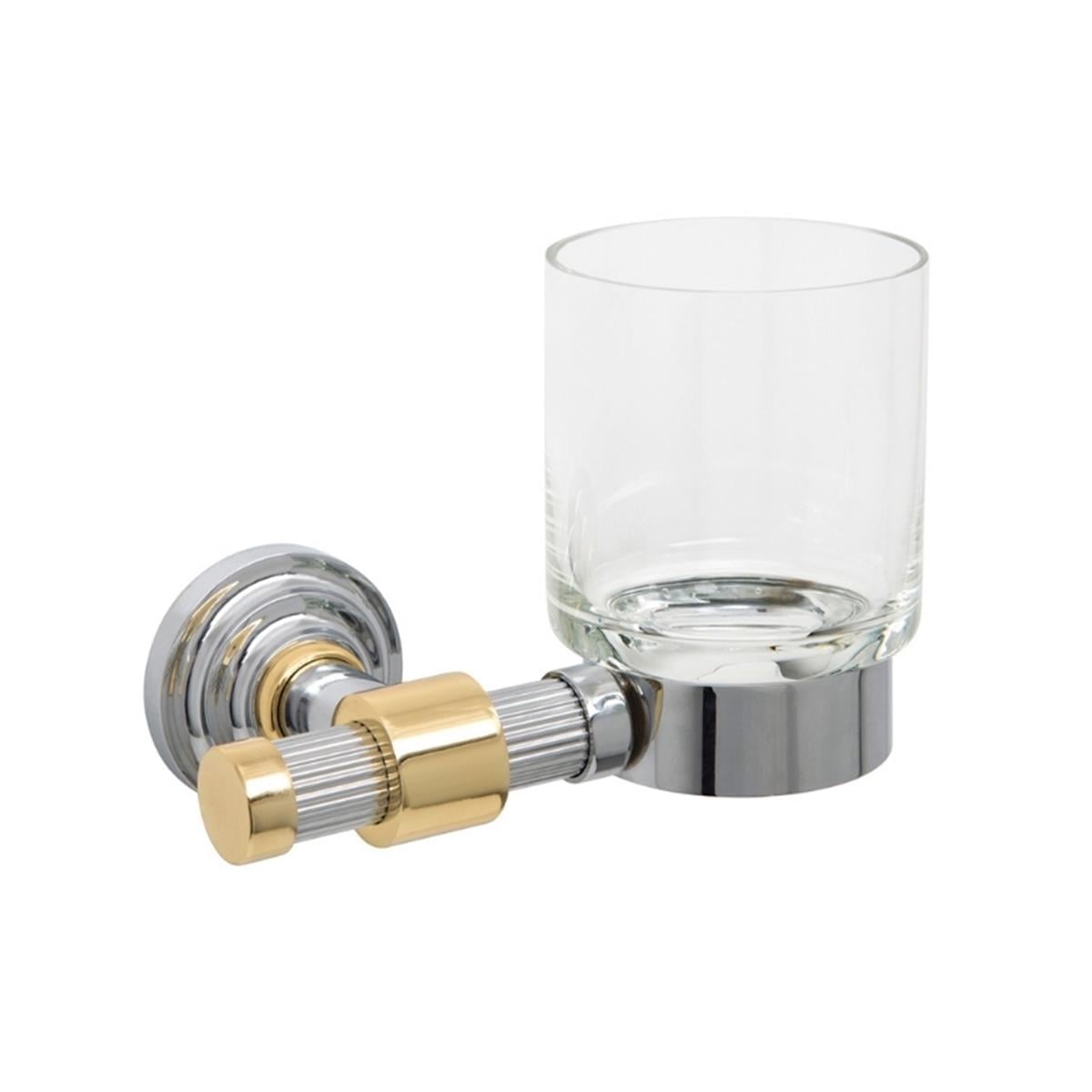 Aksu Line Montajlı Diş Fırçalık Krom / PVD Gold