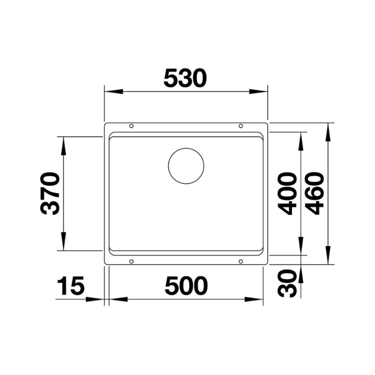 Blanco Etagon 500-U Silgranit Siyah Eviye
