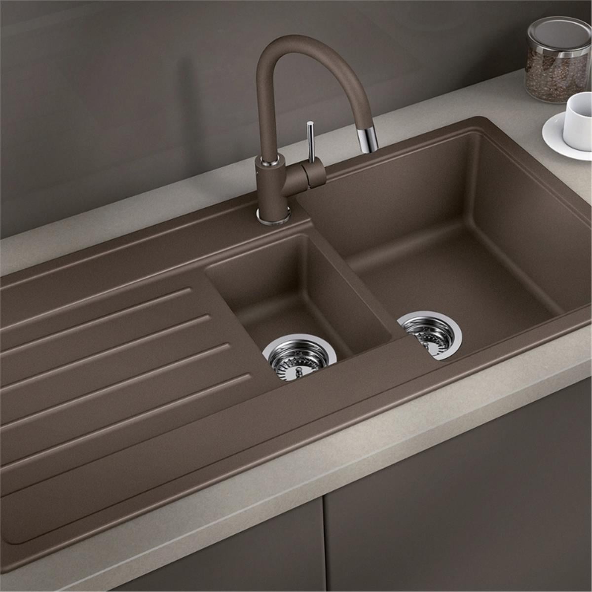 Blanco Legra  6 S Silgranit Volcano Gri Eviye