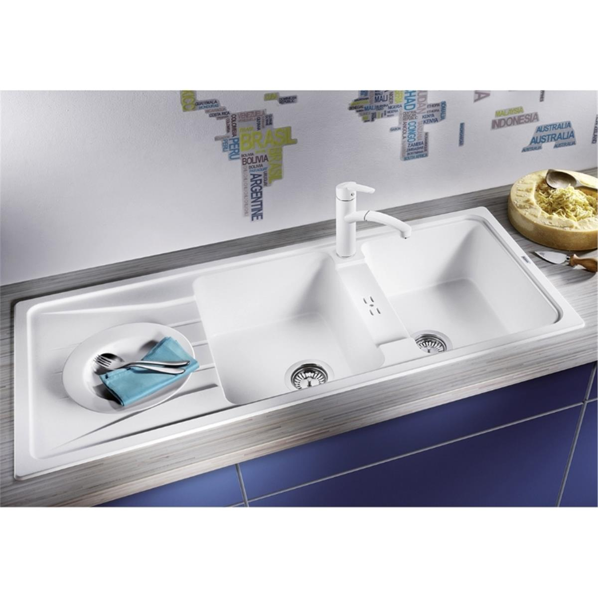 Blanco Sona 8 S Silgranit Soft Beyaz Eviye