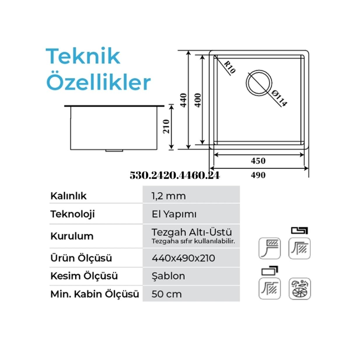 Crauf Stella 4449 Mat Gri Evye