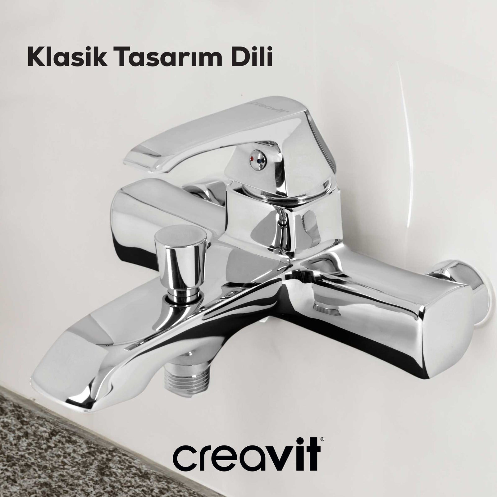Creavit Avangart Banyo Armatürü Krom