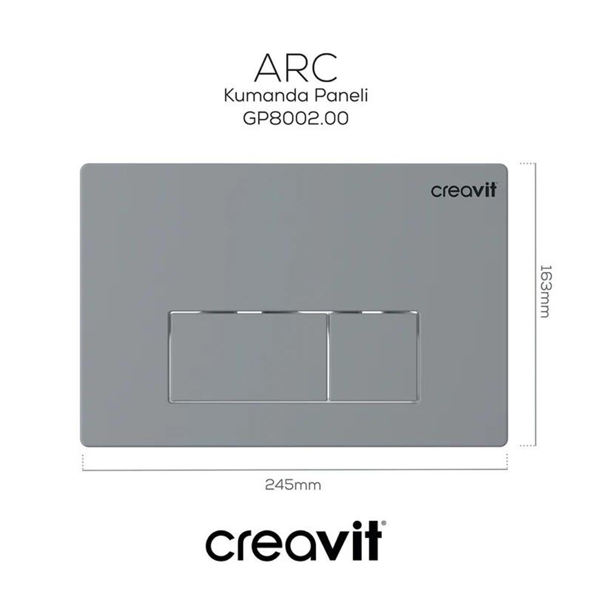 Creavit ARC Mat Gri Boyalı Kumanda Paneli
