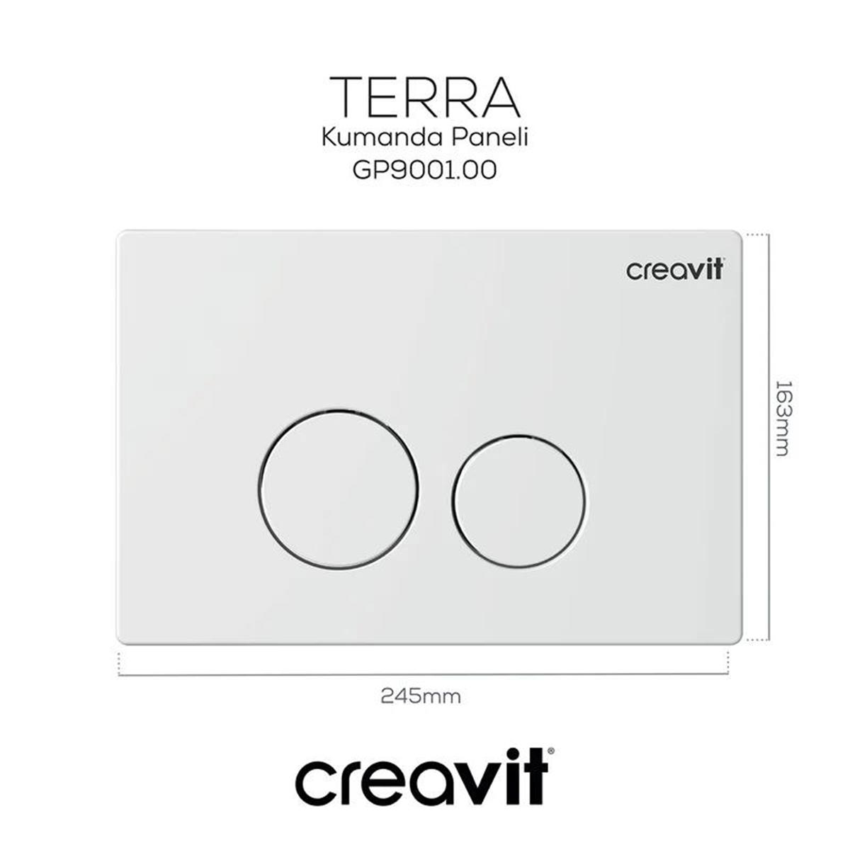 Creavit TERRA Beyaz Kumanda Paneli