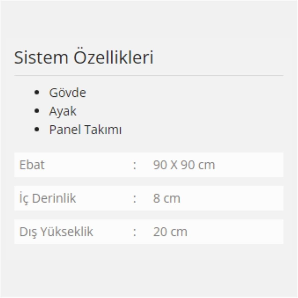 Formina Armada Panelli Duş Teknesi