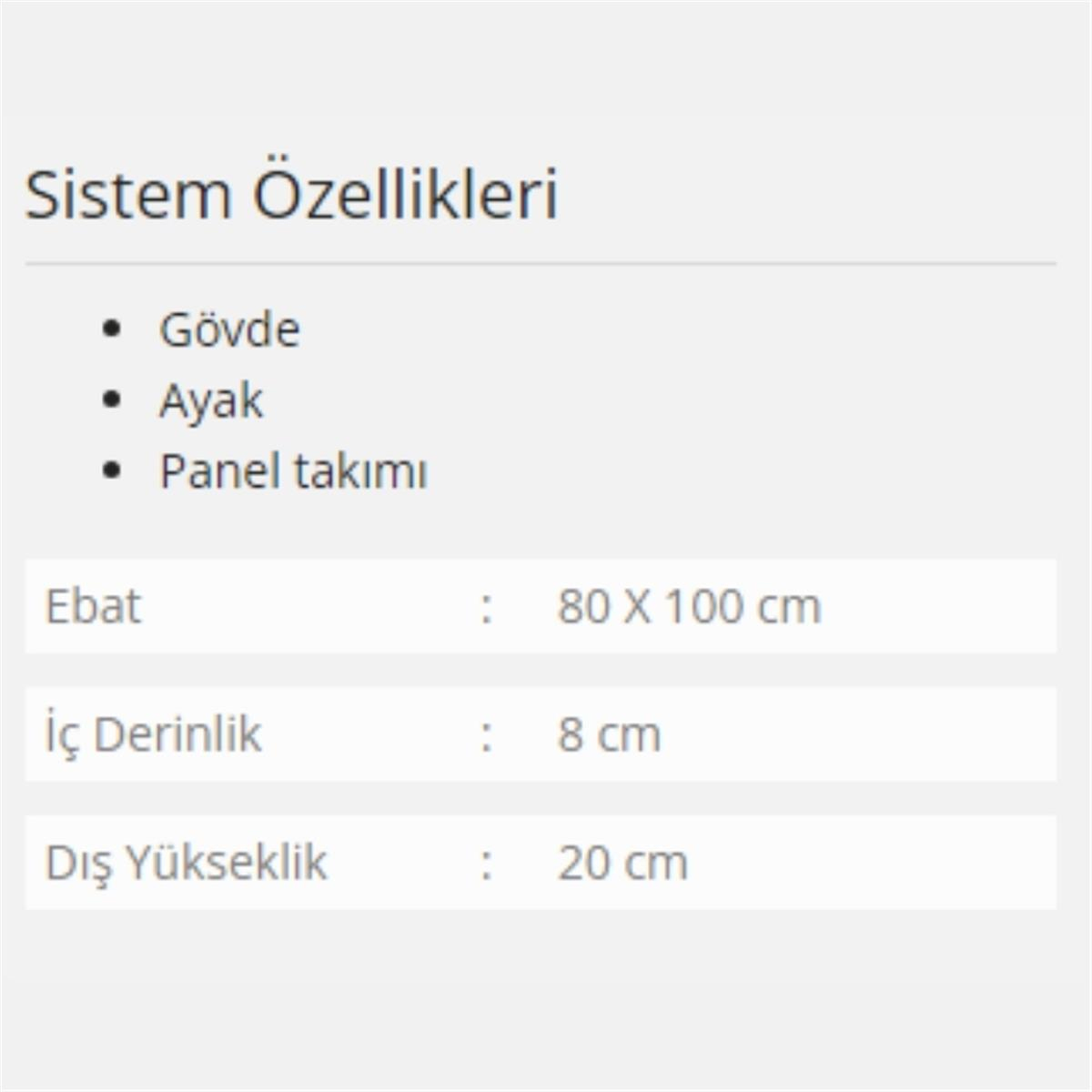 Formina Scala Panelli ve Oturmalı Duş Teknesi