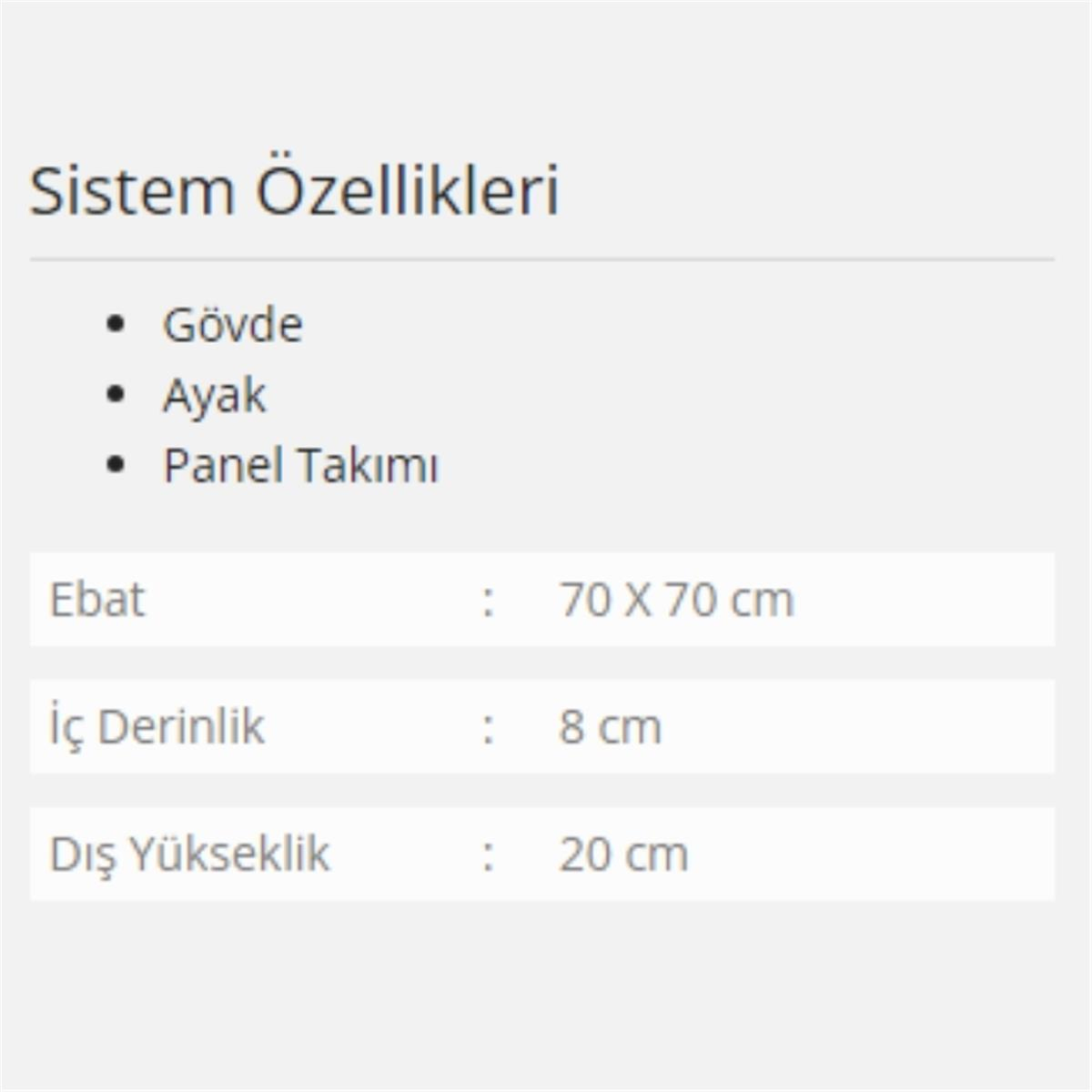 Formina Vesta Panelli Duş Teknesi