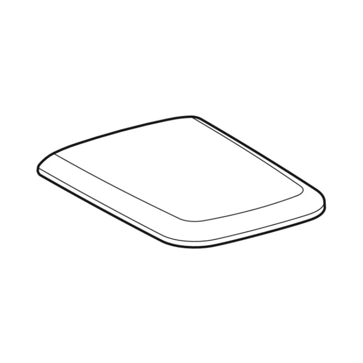 Geberit iCon Square Yavaş Kapanan, Kolay Çıkarılabilir Kapak