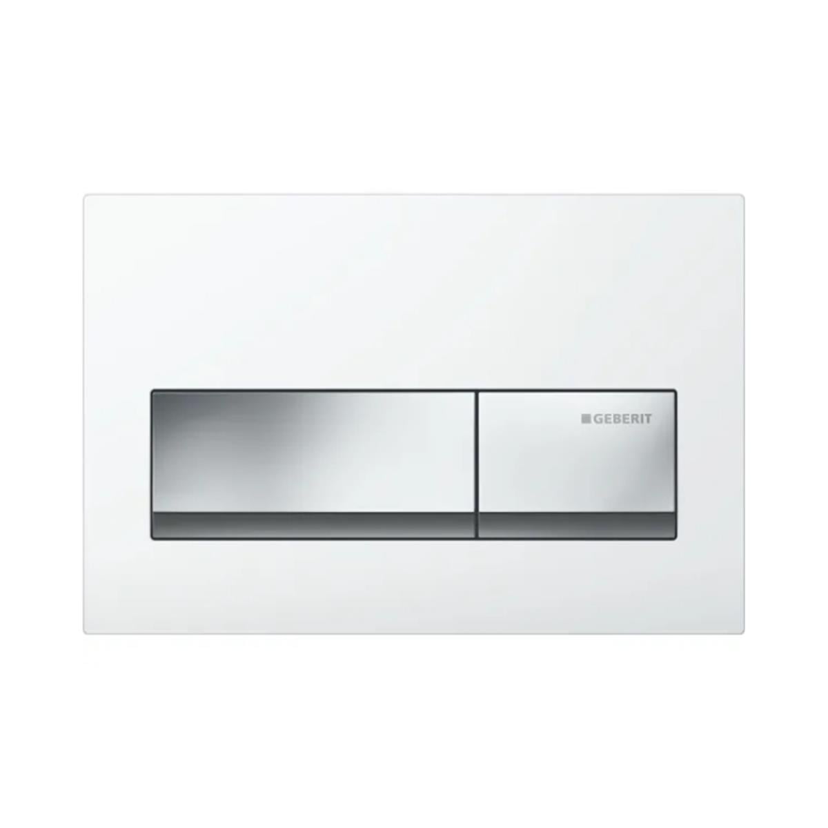 Geberit Kumanda Kapağı Alpha50 - Çift basmalı - Beyaz