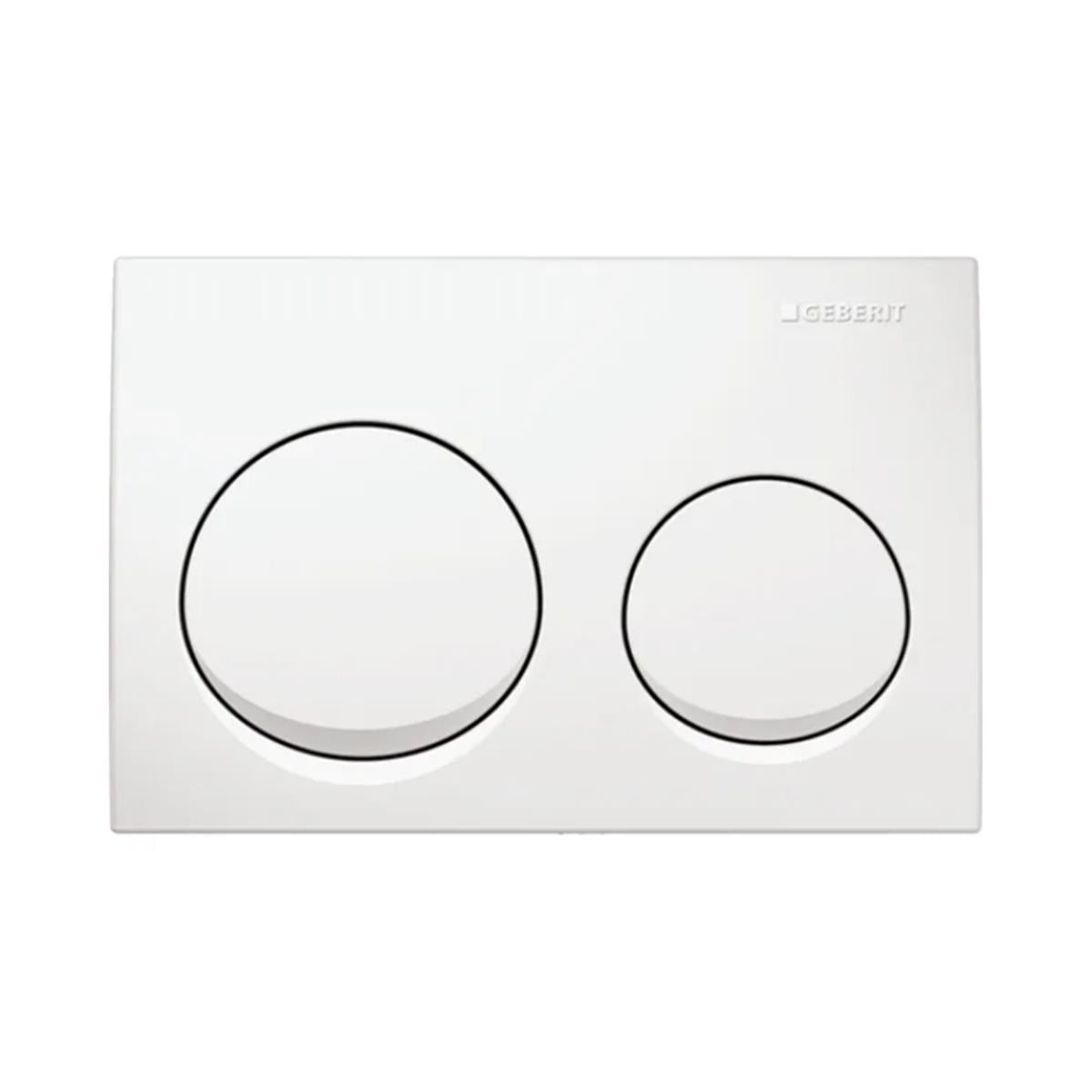 Geberit Kumanda Kapağı Alpha20 - Çift basmalı - Beyaz