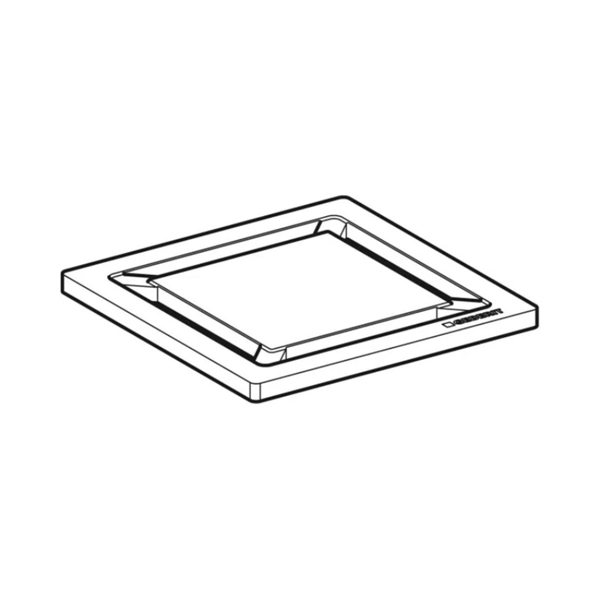 Geberit Yer süzgeci ızgarası, kare, 8 x 8 cm