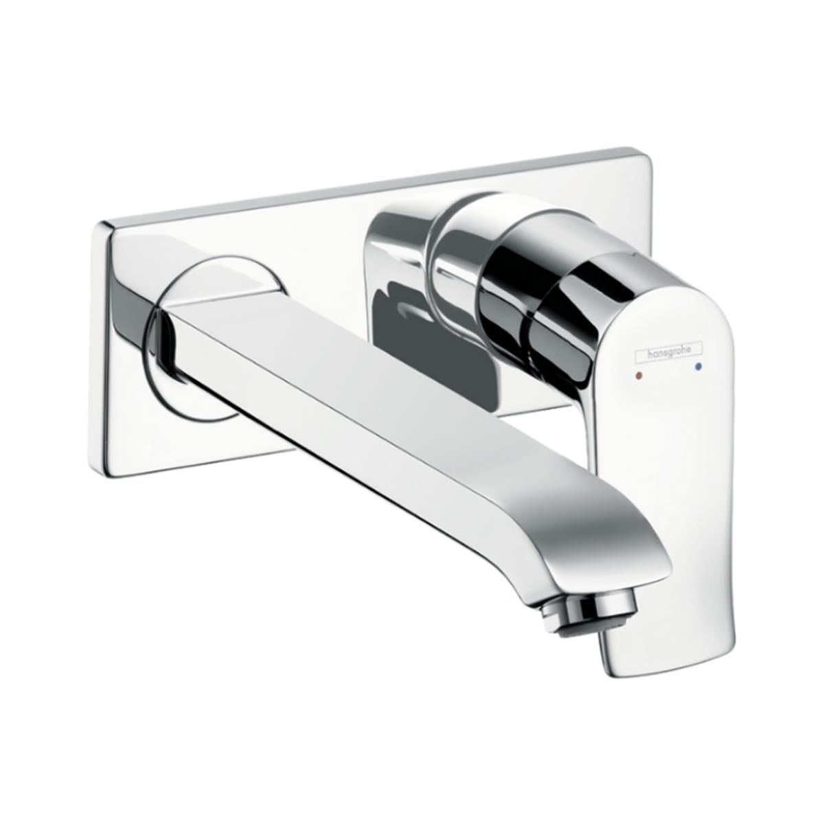 Hansgrohe Metris Tek Kollu Lavabo Bataryası Ankastre Duvara Monte 22,5 cm Gaga ile