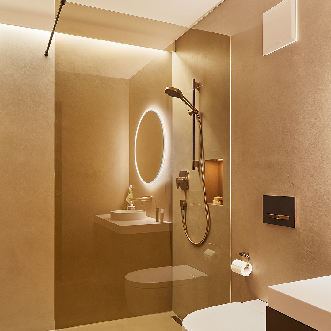 Hansgrohe Rainfinity El Duşu 130 3 jet Mat Bronz
