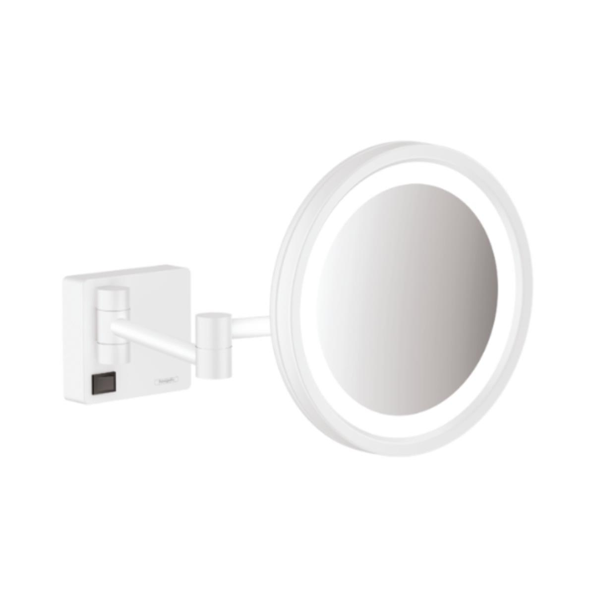 Hansgrohe AddStoris Makyaj Aynası LED Işıklı Satin Beyaz