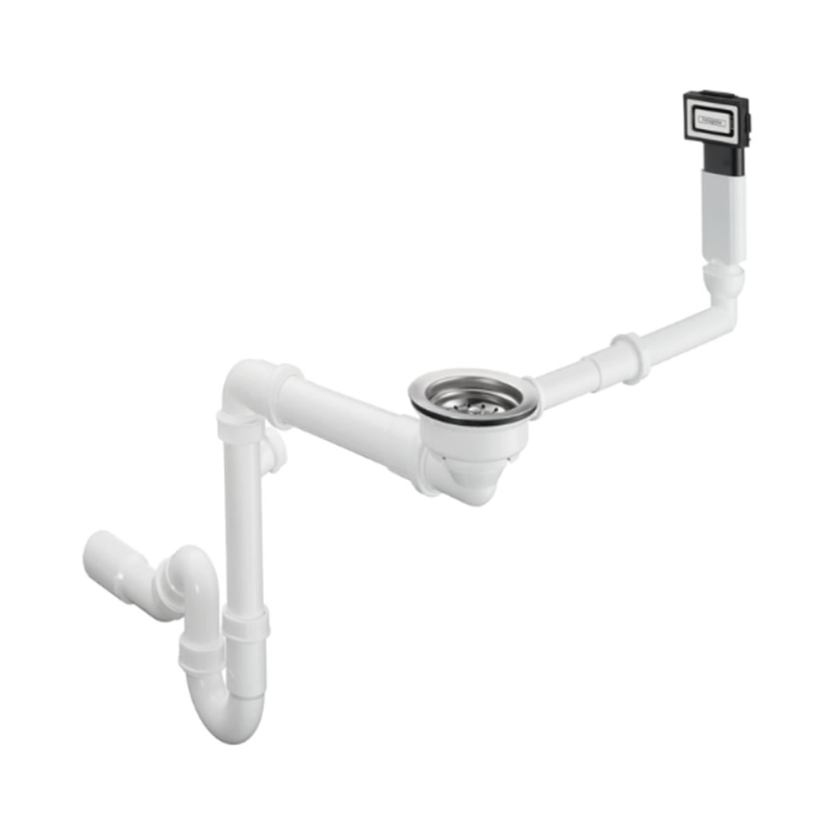 Hansgrohe D16-10 Manuel Gider ve Taşma Seti Tek Hazneli Granit Eviye İçin