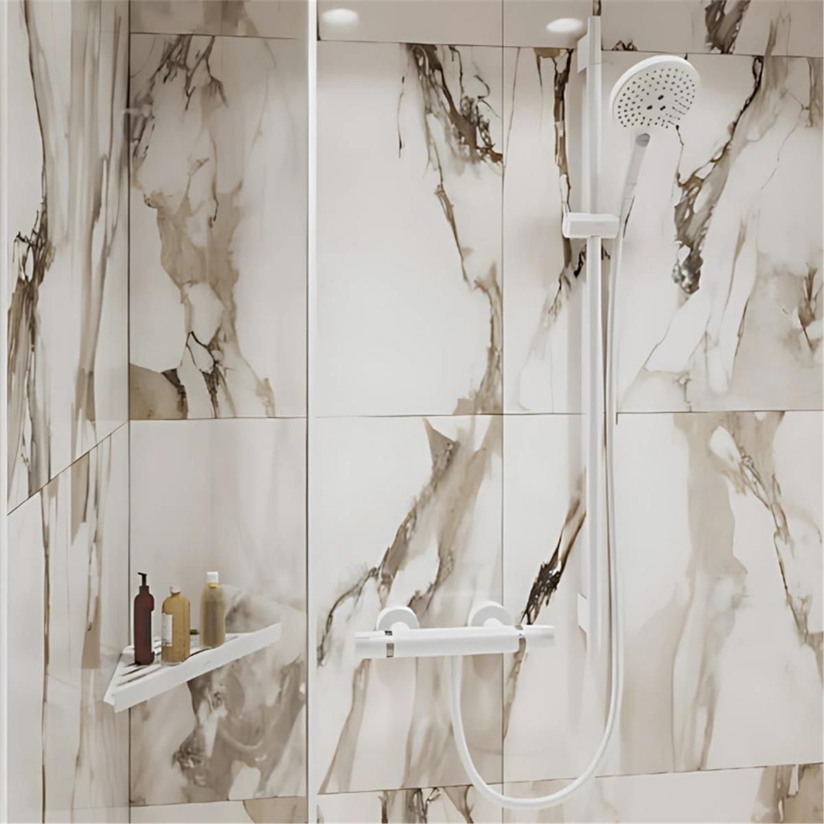 Hansgrohe AddStoris Köşe Süngerlik Satin Beyaz