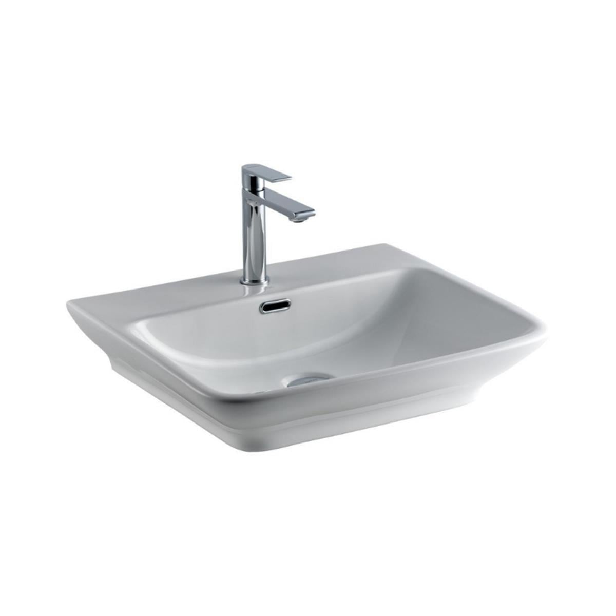 Lena E-3038 Tezgah Üstü Porselen Lavabo Beyaz
